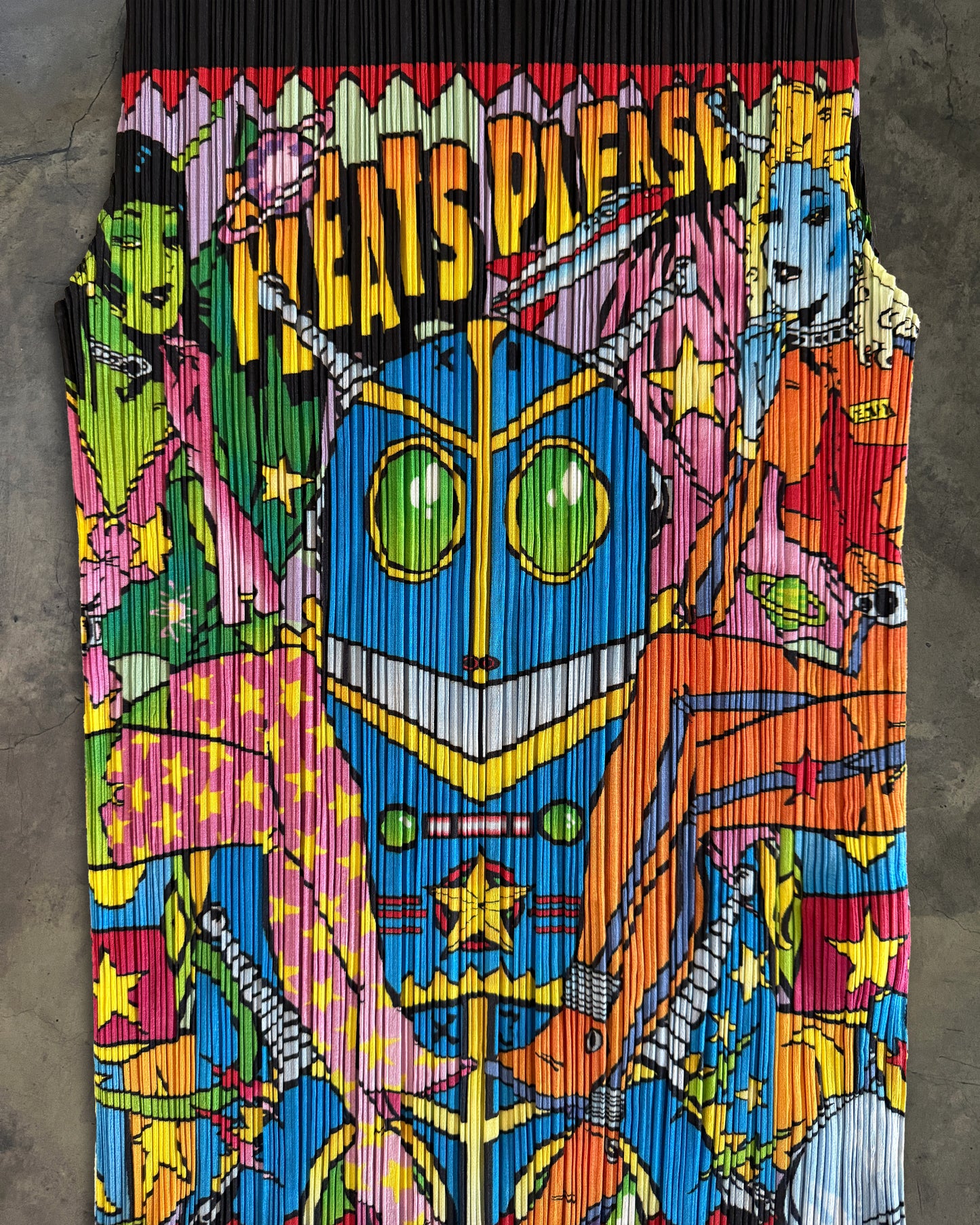 ISSEY MIYAKE PLEATS PLESAE SS1999 SCIFI COMIC TANK