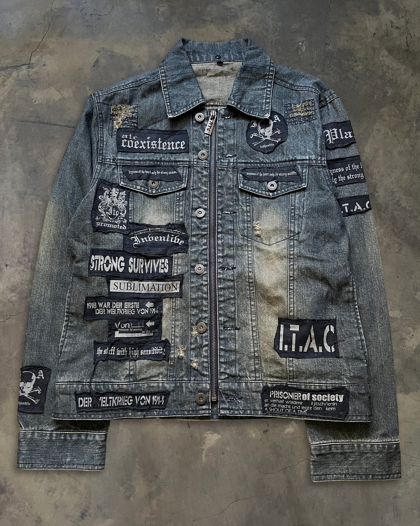 IN THE ATTIC PATCHWORK LEATHER JACKET
