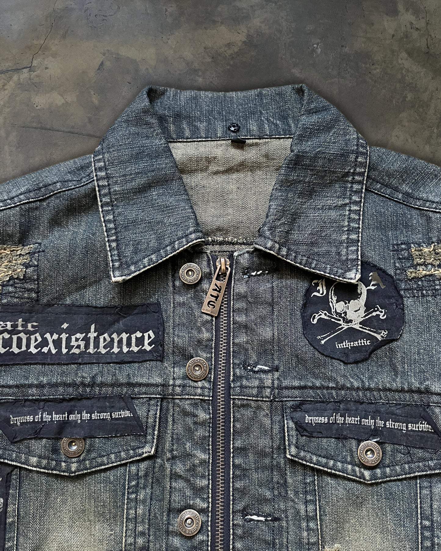IN THE ATTIC PATCHWORK LEATHER JACKET