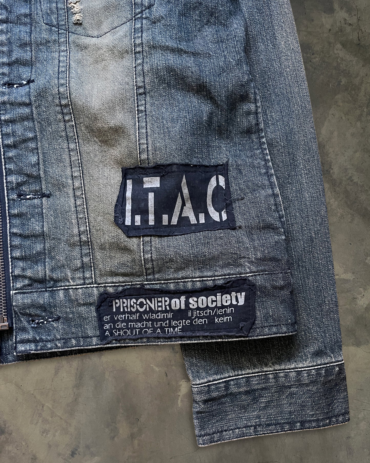 IN THE ATTIC PATCHWORK LEATHER JACKET