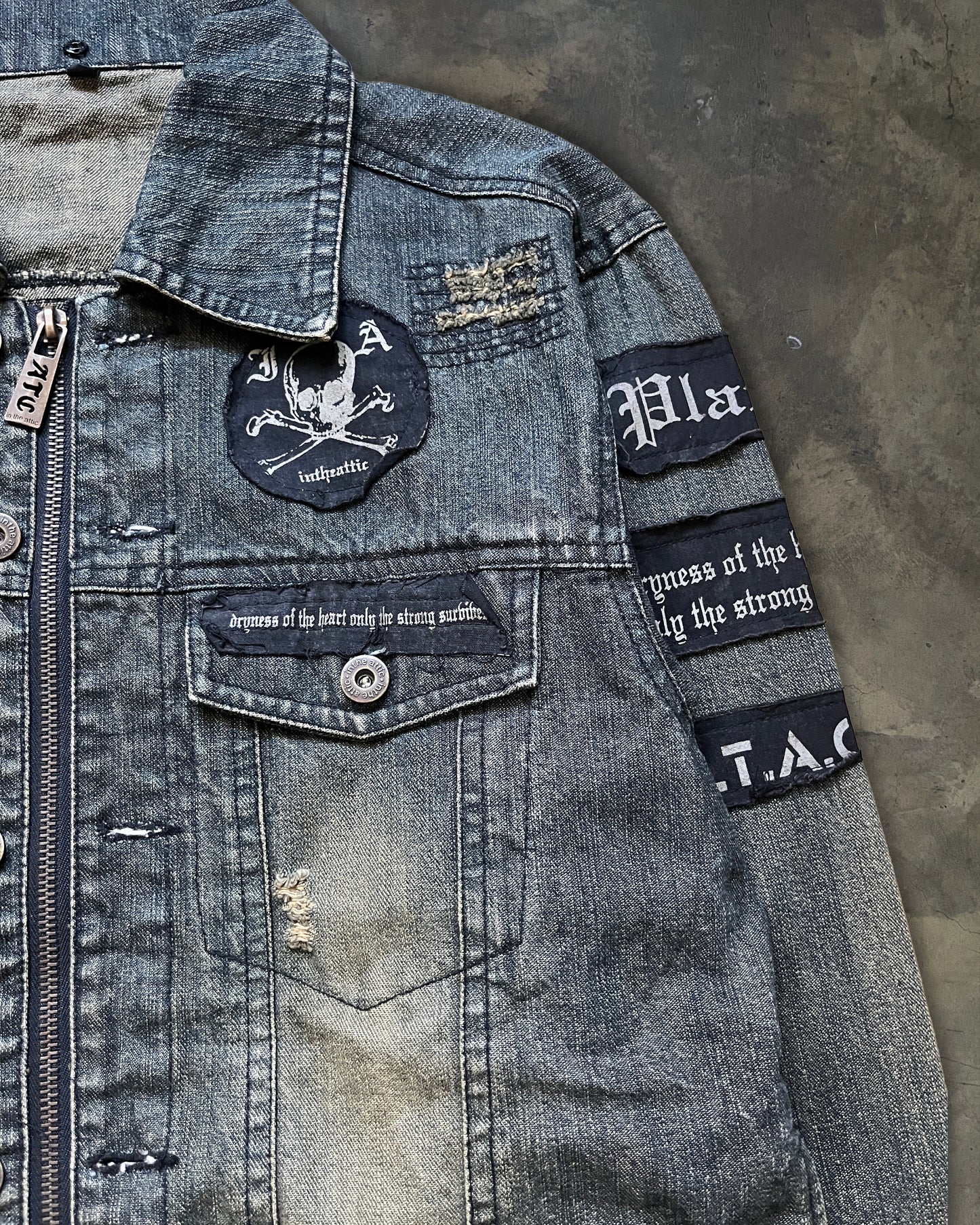IN THE ATTIC PATCHWORK LEATHER JACKET
