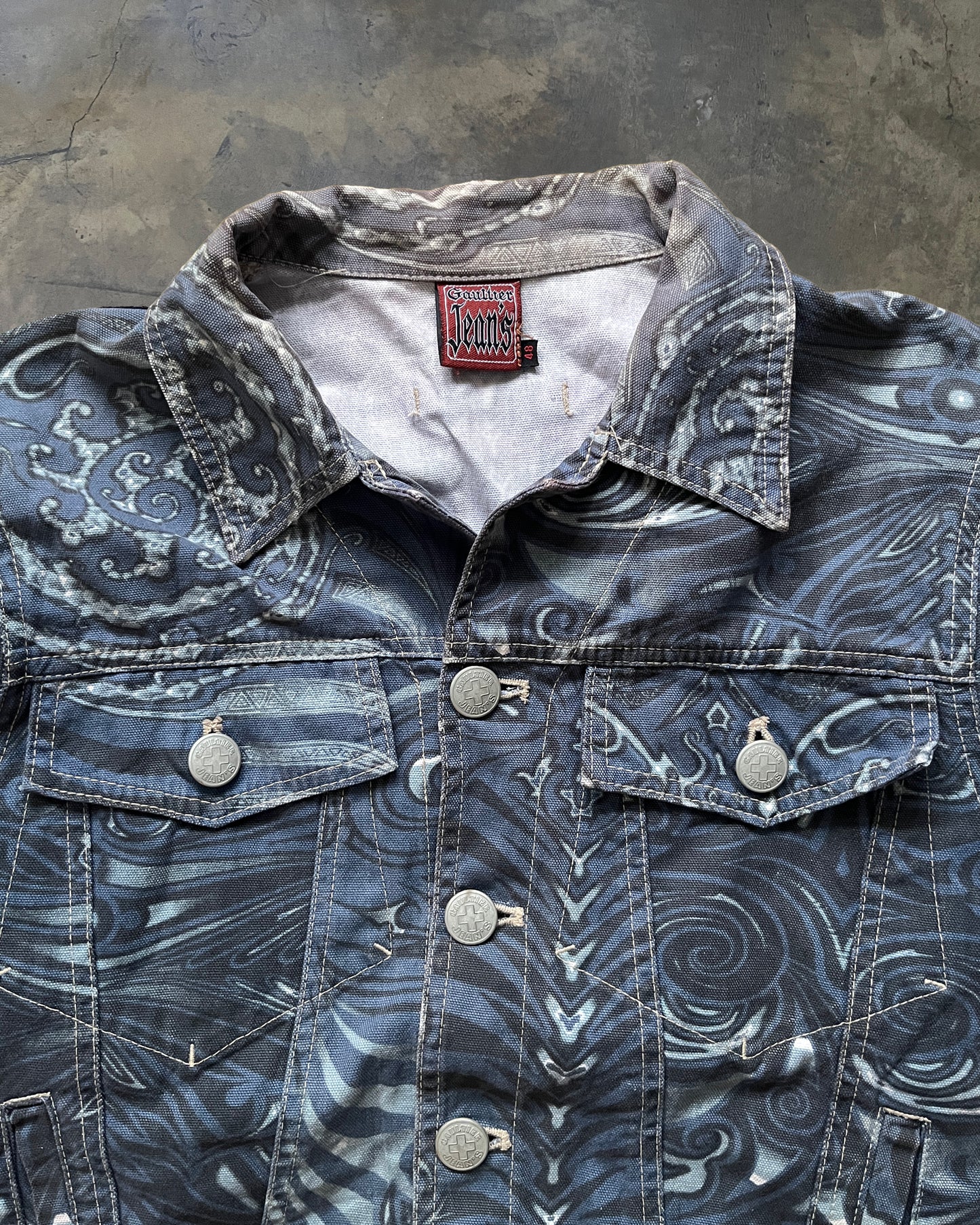 JEAN PAUL GAULTIER AW1994 PAISLEY TRUCKER JACKET