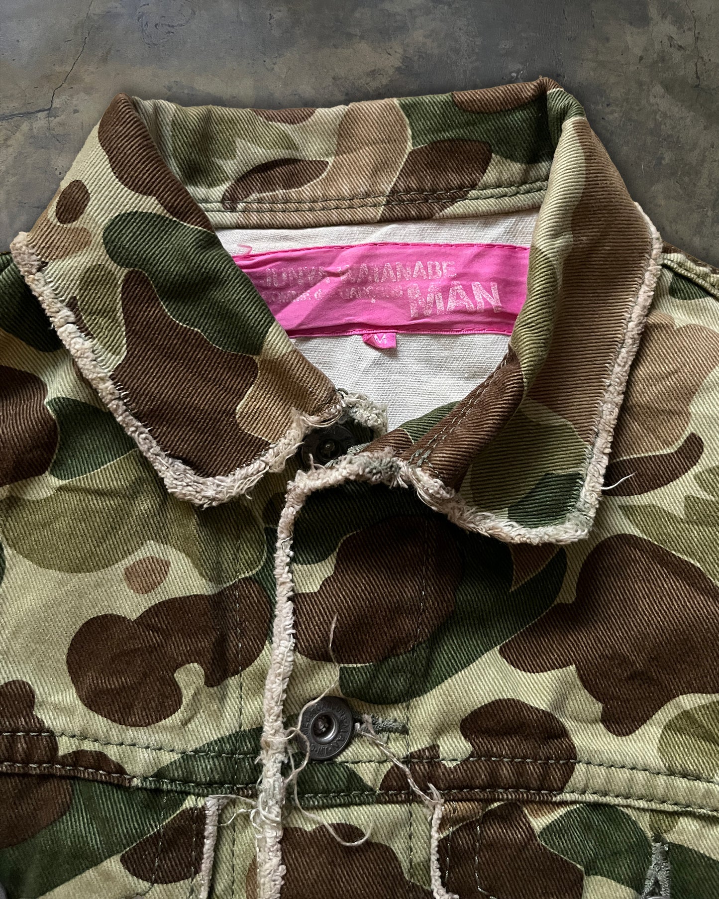 JUNYA WATANABE AD2003 CAMO TRUCKER JACKET