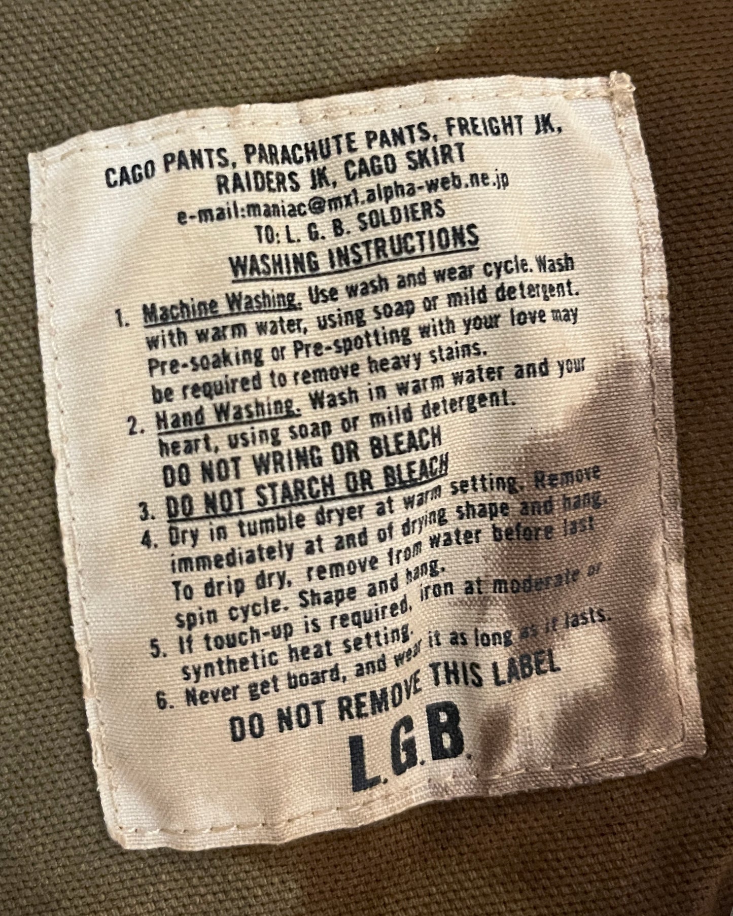 L.G.B MILITARY CARGO JACKET