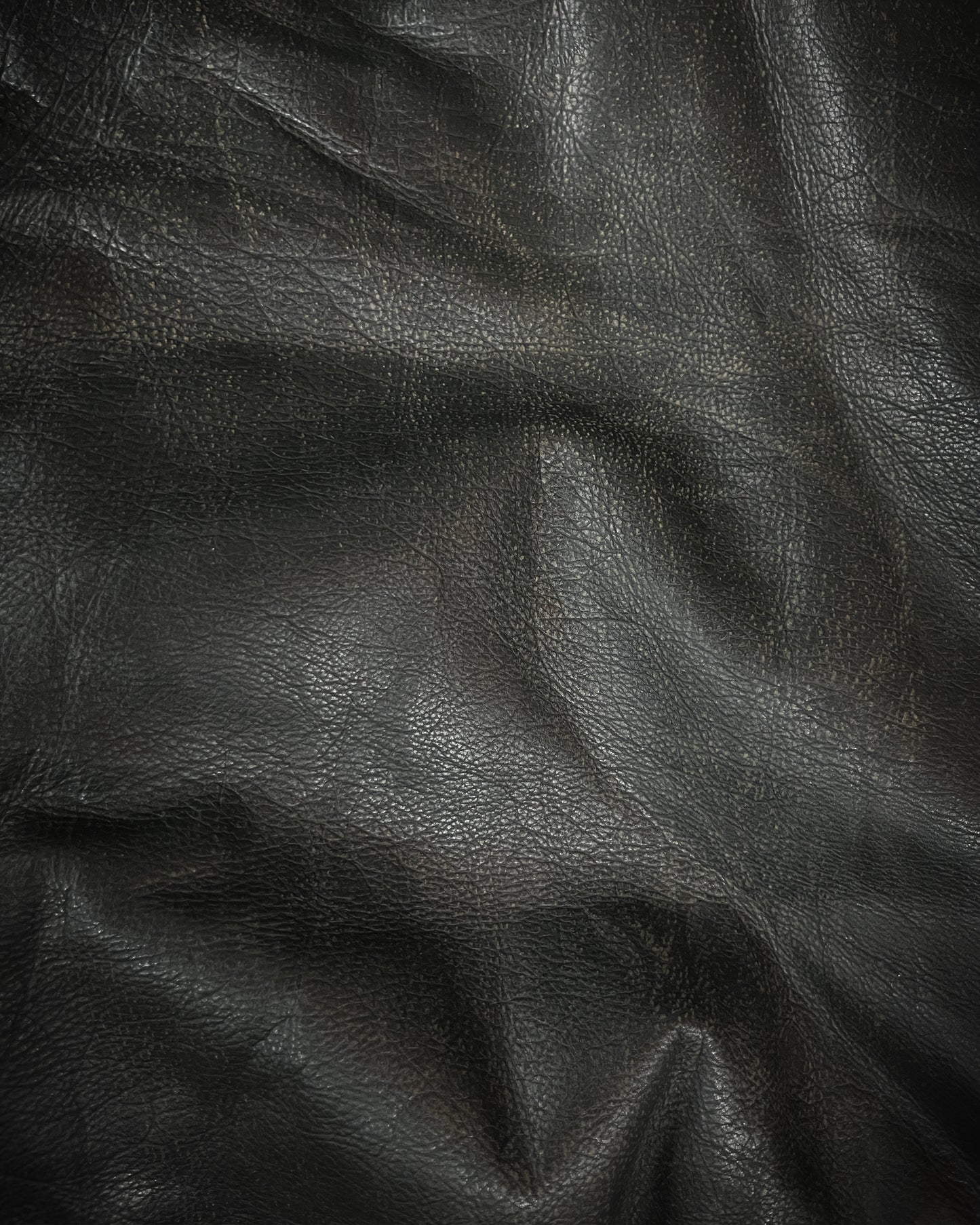 80s MARITHÉ FRANÇOIS GIRBAUD MILLESIMES BLACK MA-1 LEATHER JACKET