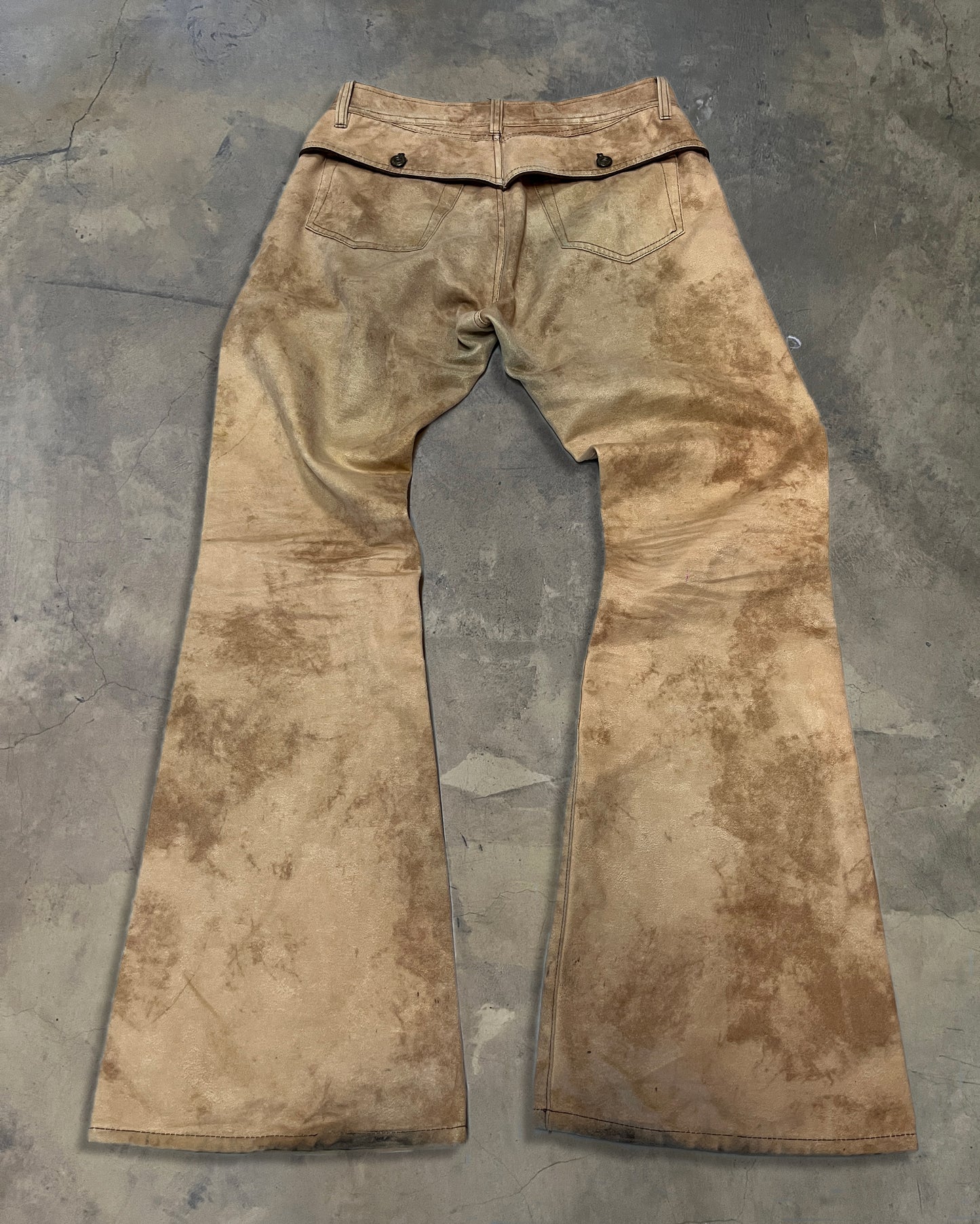 MORGAN DE TOI COTTON SUEDE PANTS