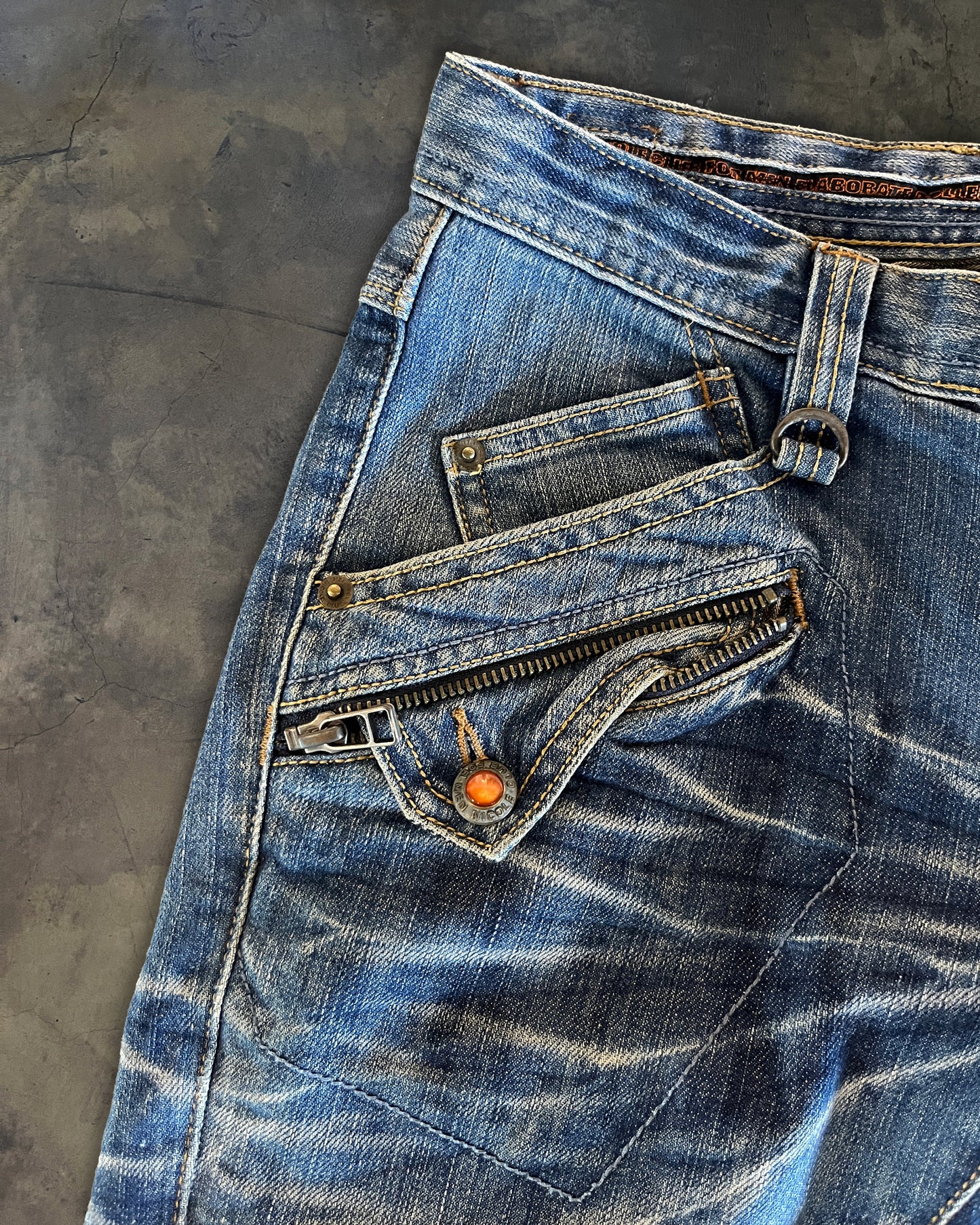 NICOLE CLUB WHISKERED LIGHT WASH DENIM