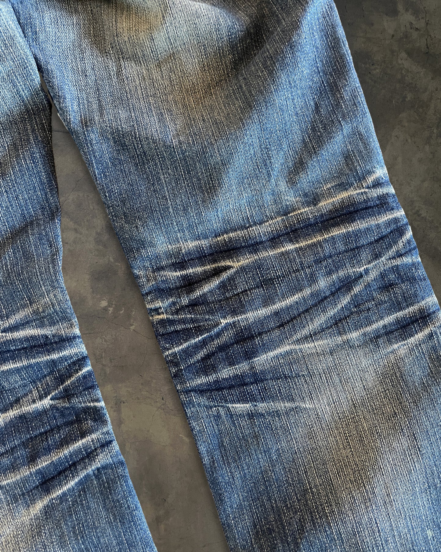 NICOLE CLUB WHISKERED LIGHT WASH DENIM