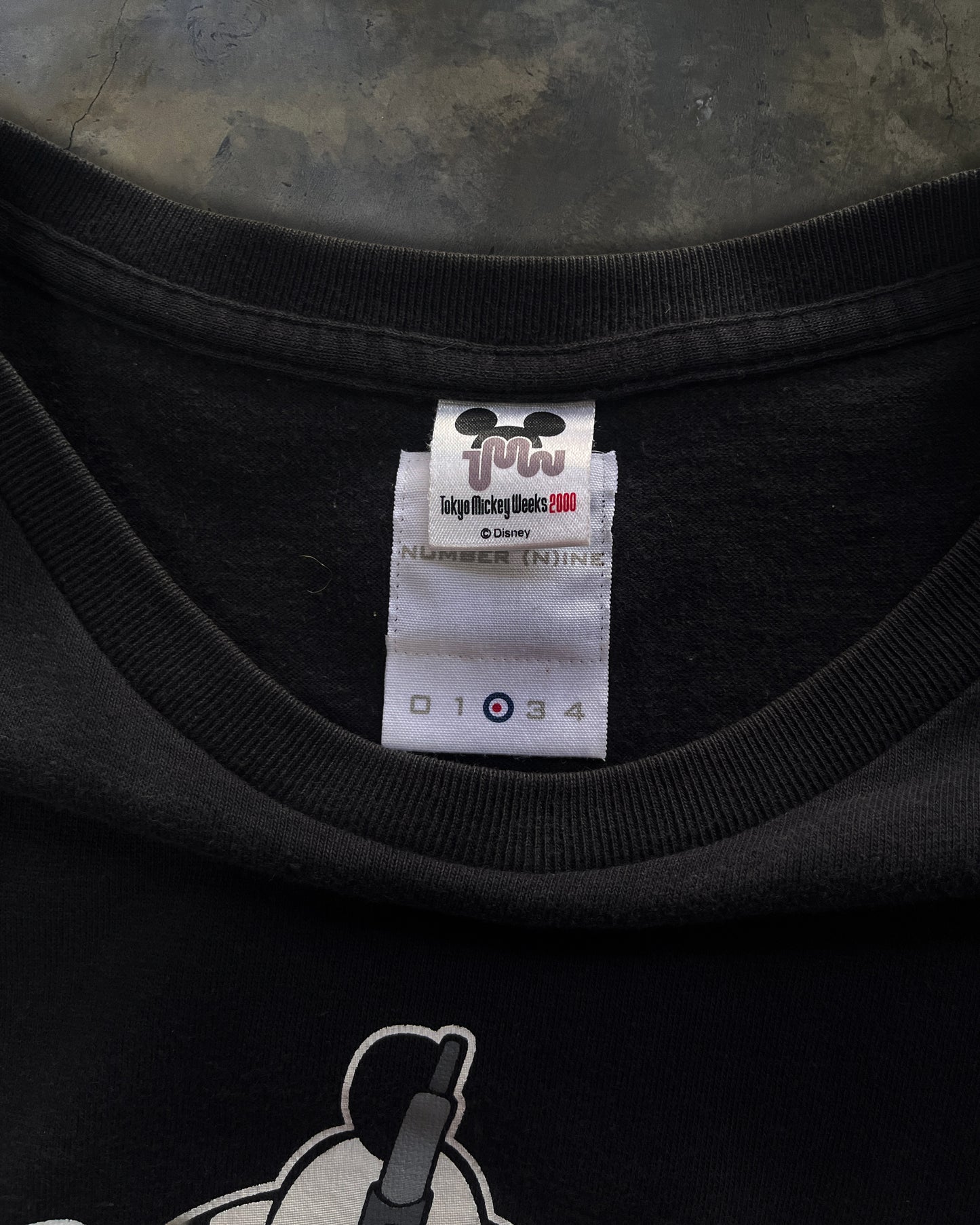 NUMBER (N)INE SS2000 MICKEY MOUSE TEE