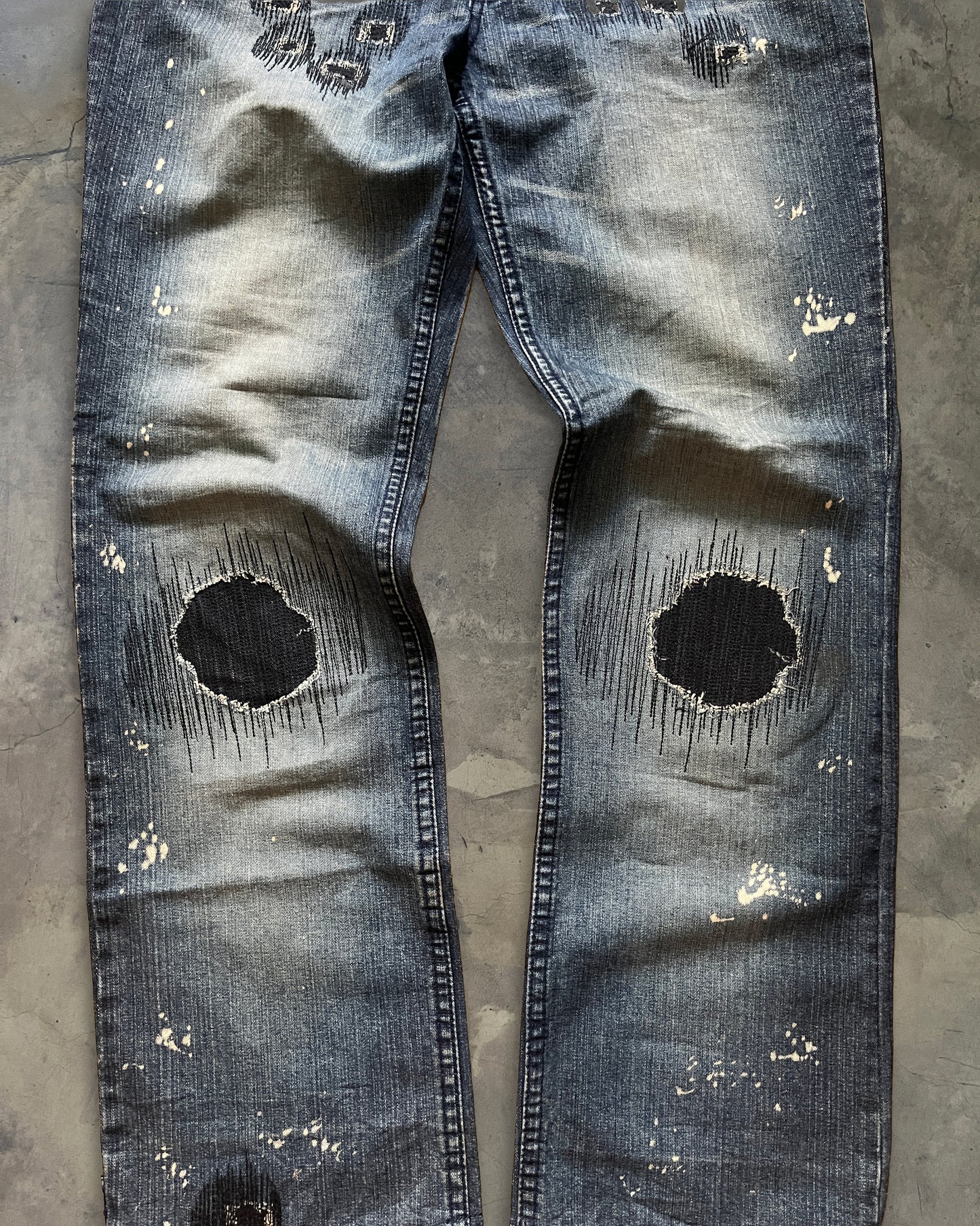 NUMBER (N)INE FW2001 PATCH DENIM