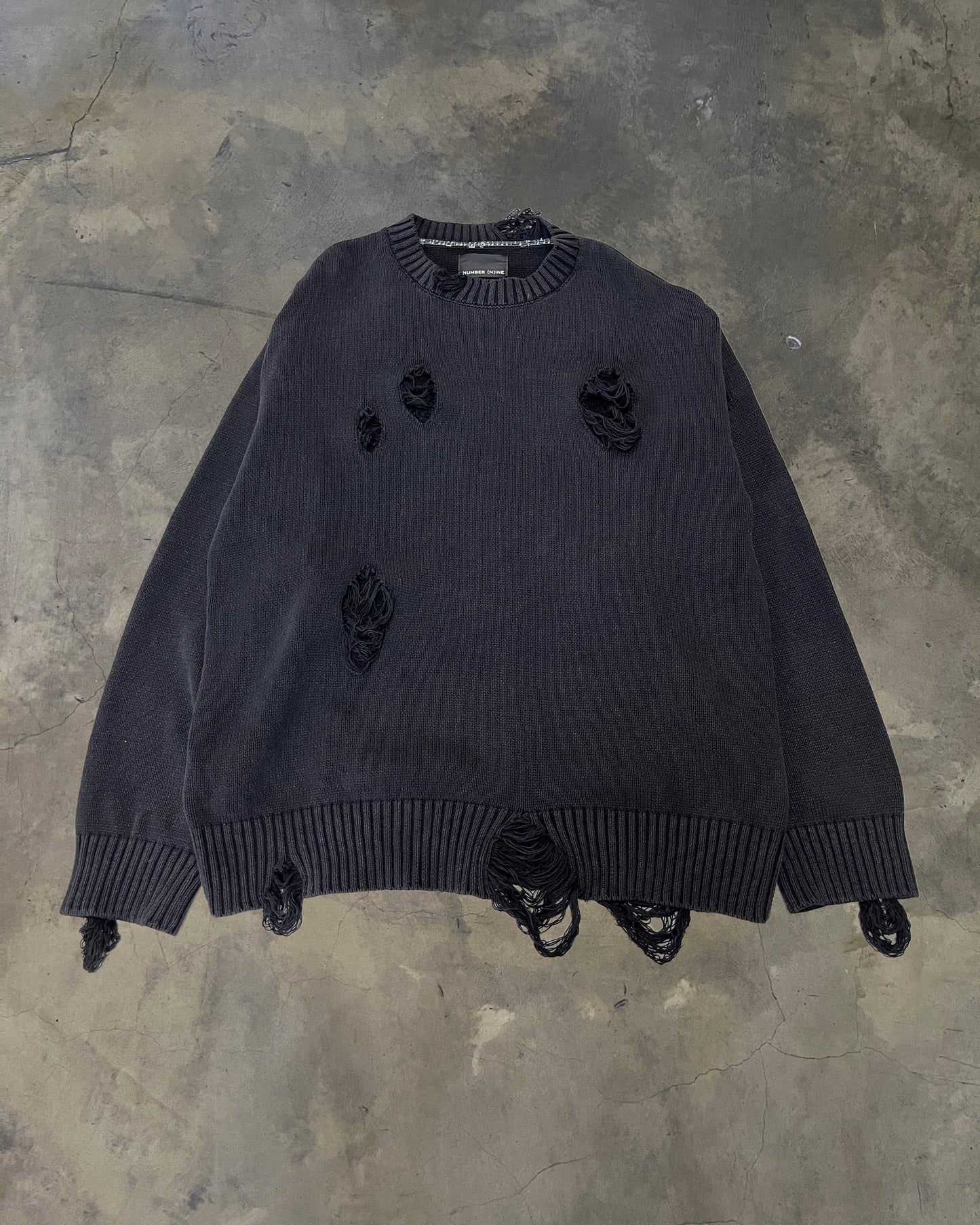 NUMBER(N)INE DESTROYED GRUNGE KNIT