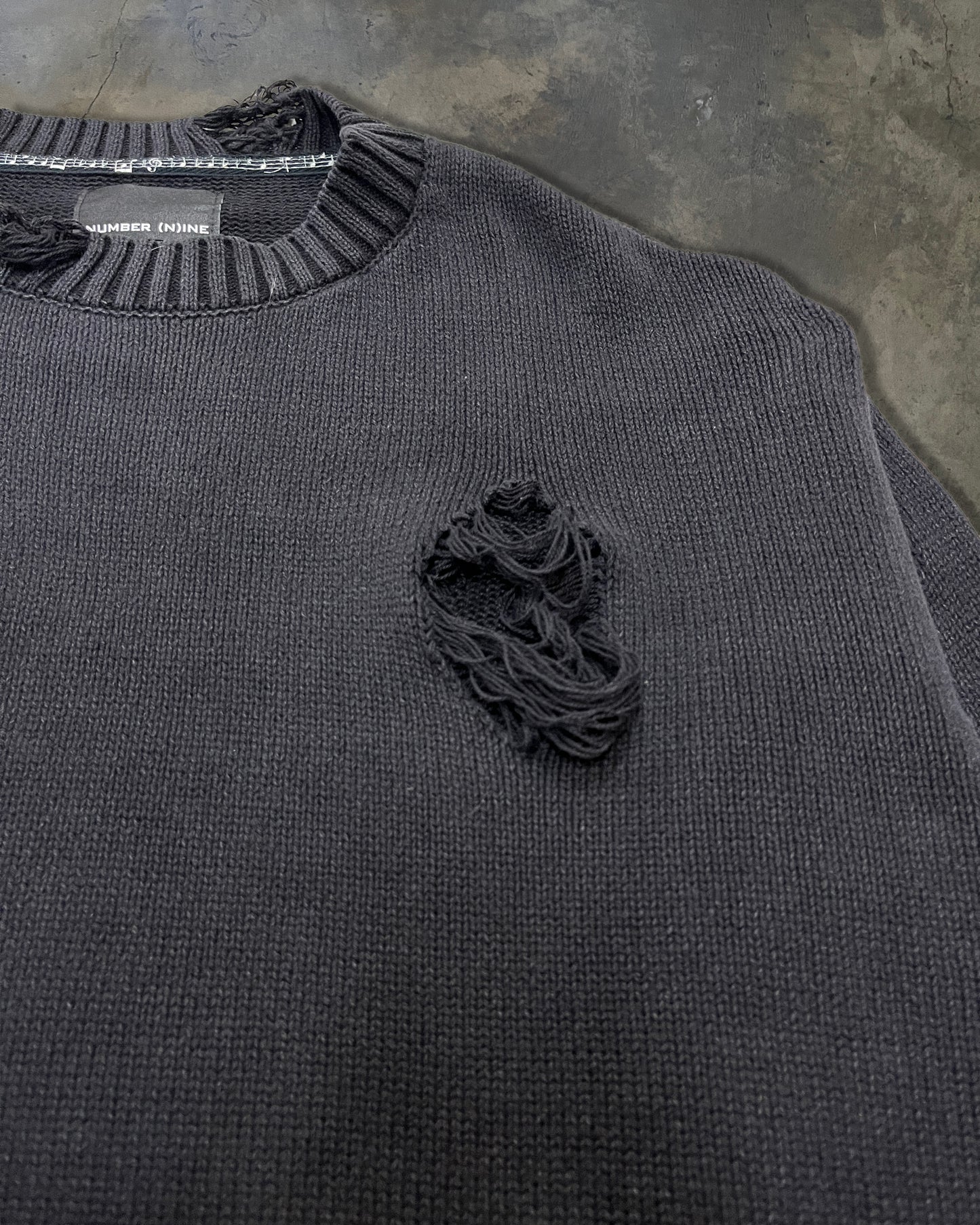 NUMBER(N)INE DESTROYED GRUNGE KNIT