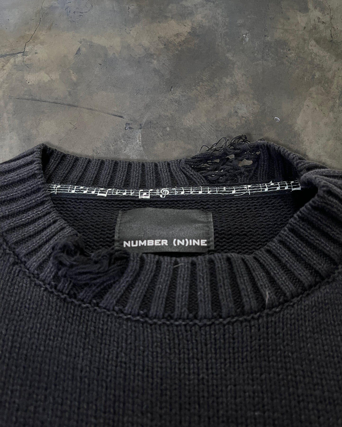 NUMBER(N)INE DESTROYED GRUNGE KNIT