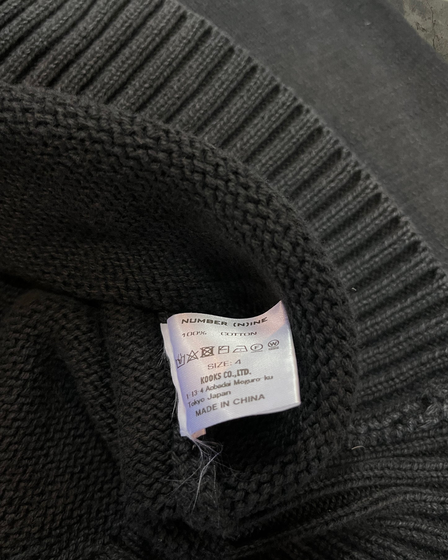 NUMBER(N)INE DESTROYED GRUNGE KNIT