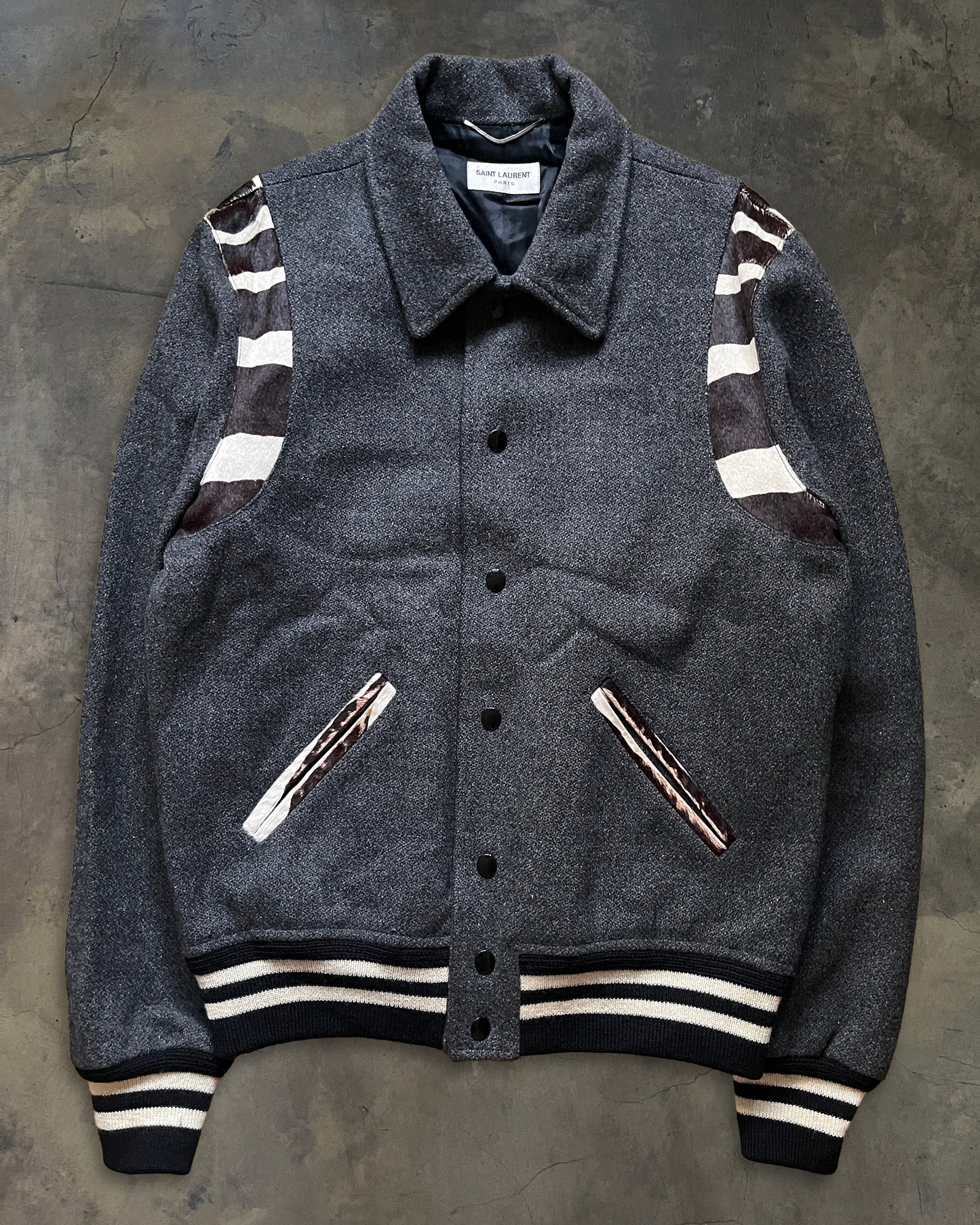 SAINT LAURENT AW2014 PONY HAIR TEDDY JACKET