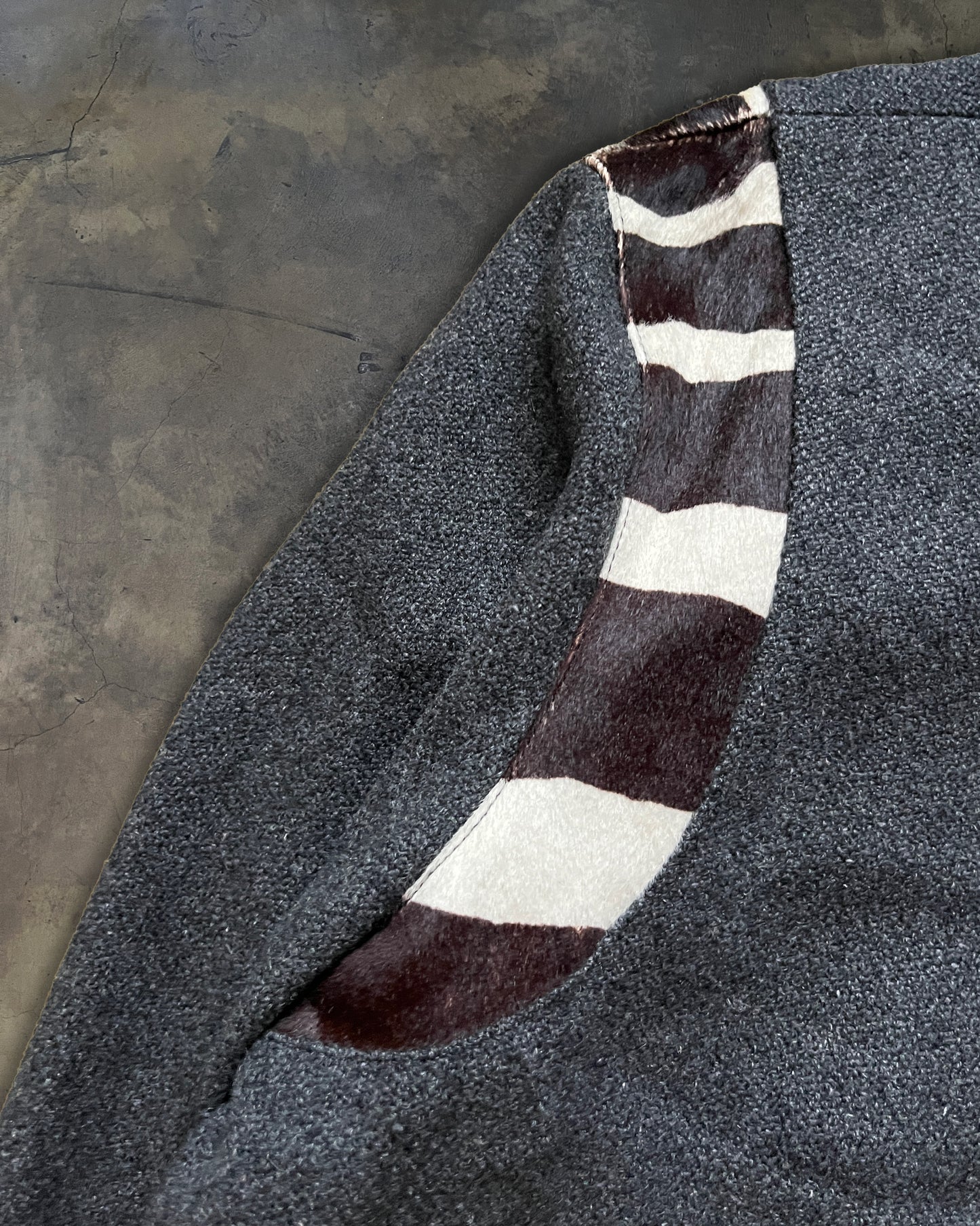 SAINT LAURENT AW2014 PONY HAIR TEDDY JACKET