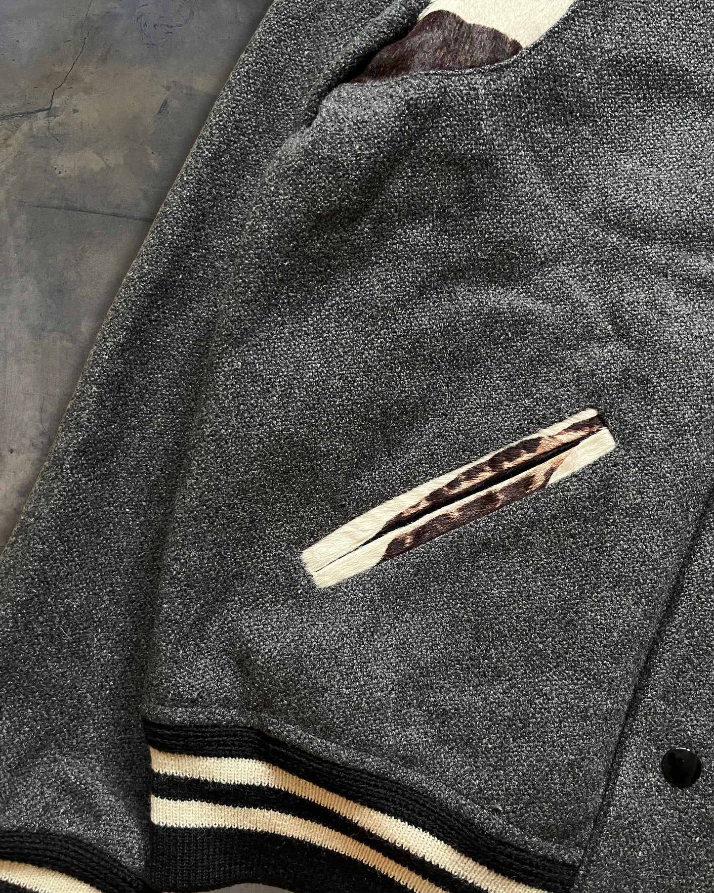 SAINT LAURENT AW2014 PONY HAIR TEDDY JACKET
