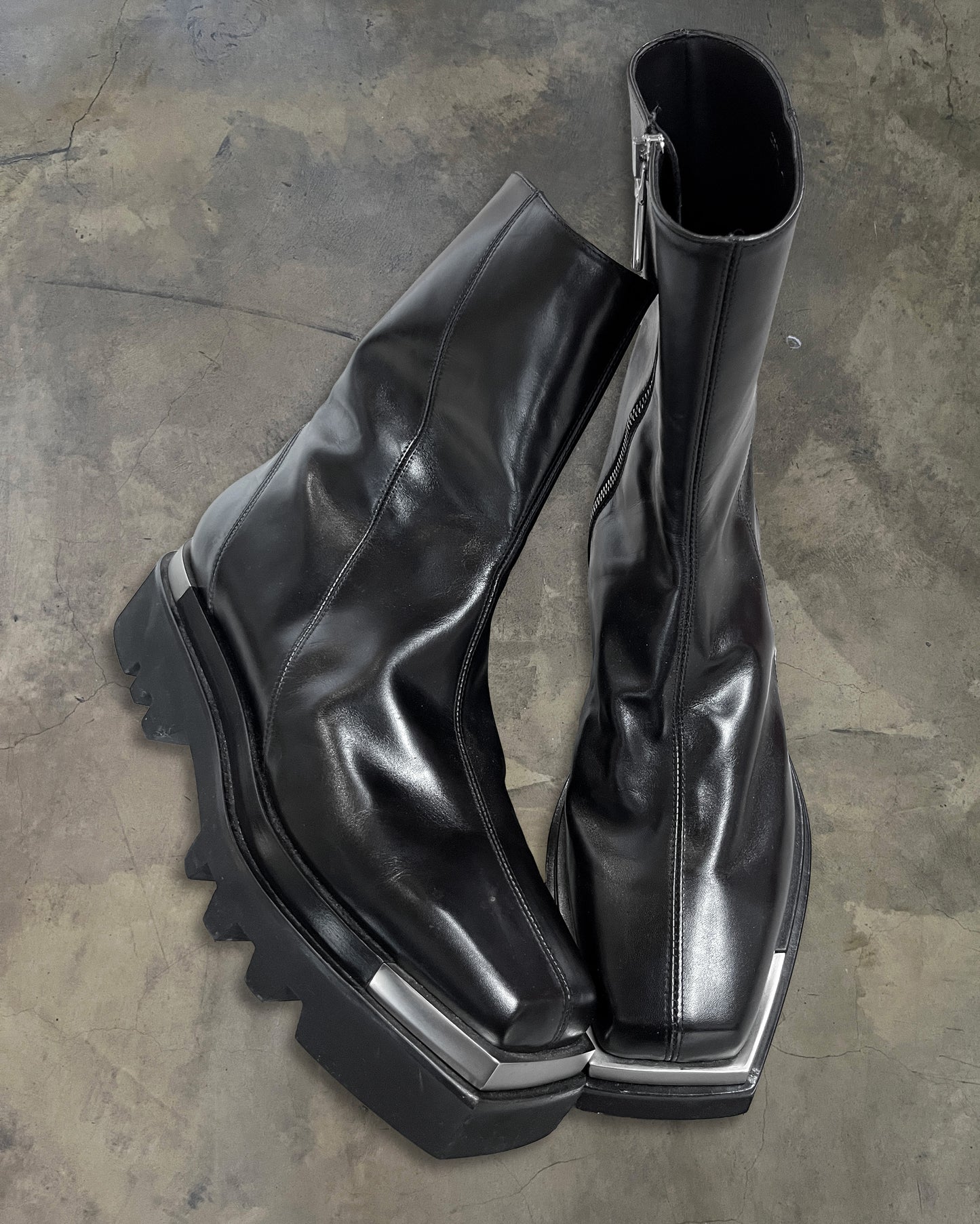 PETER DO SQUARE TOE ANKLE BOOT