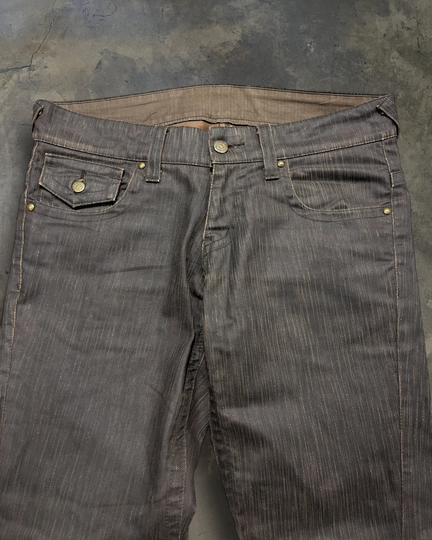 TORNADO MART WAXED "TREE BARK" DENIM
