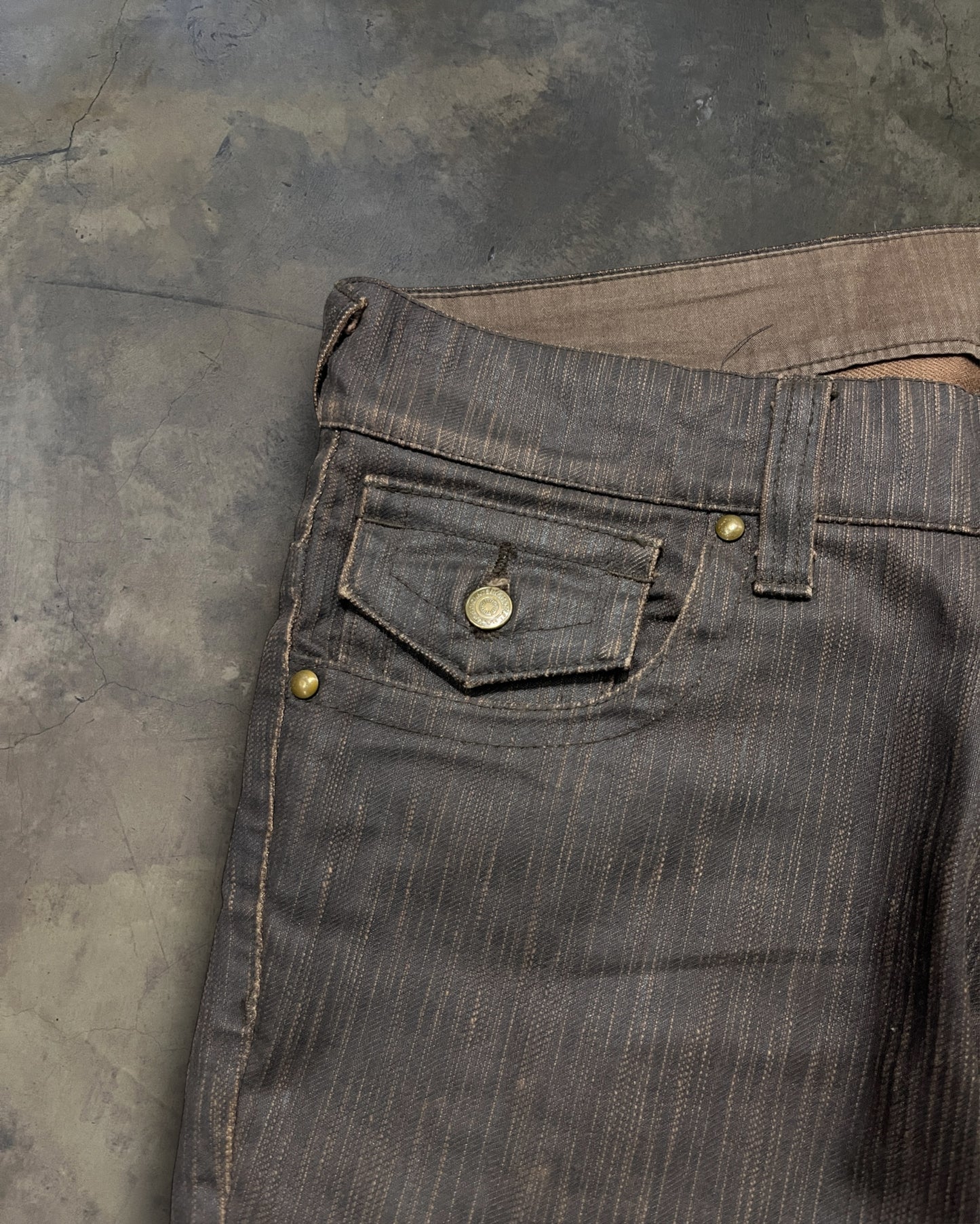 TORNADO MART WAXED "TREE BARK" DENIM