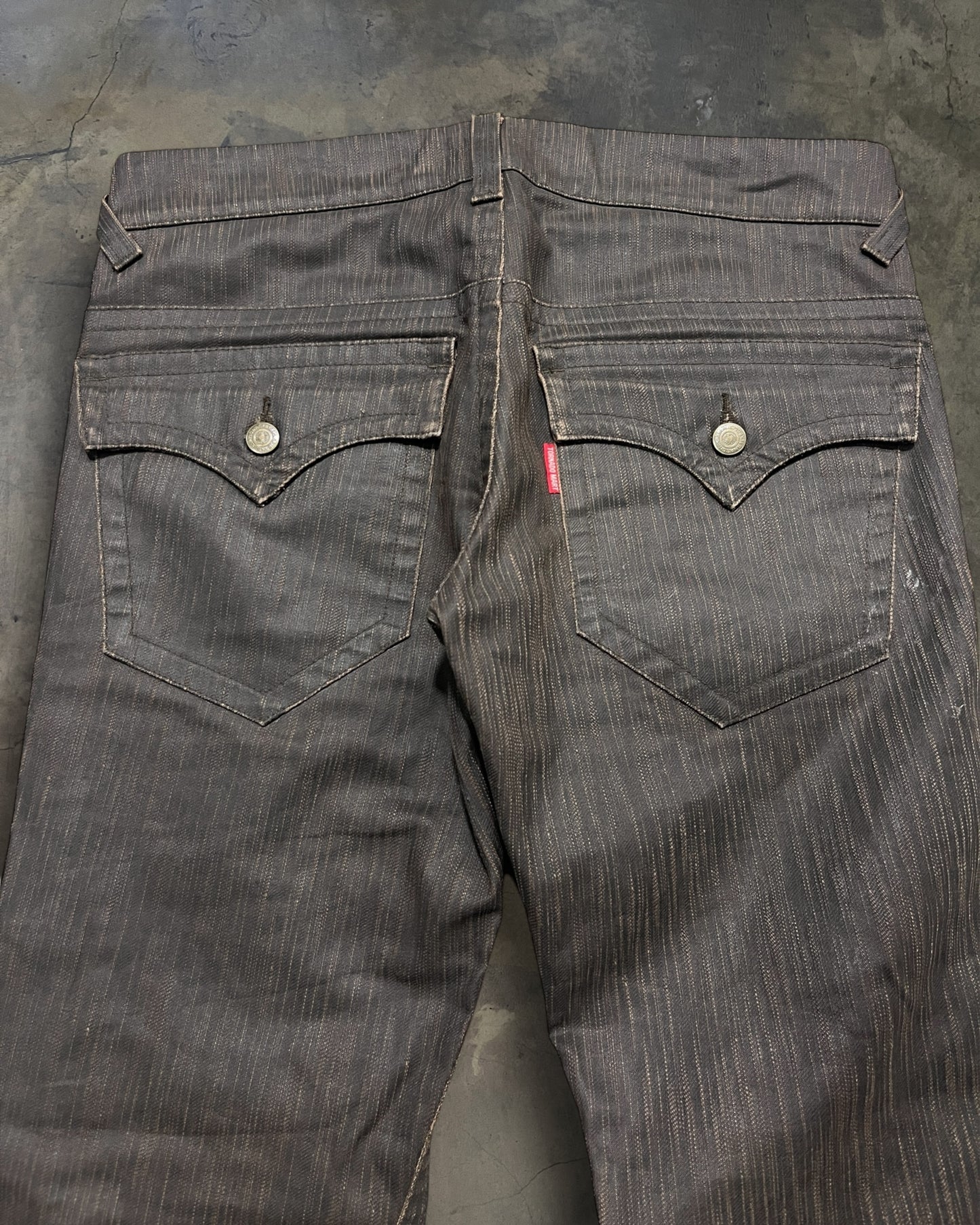TORNADO MART WAXED "TREE BARK" DENIM