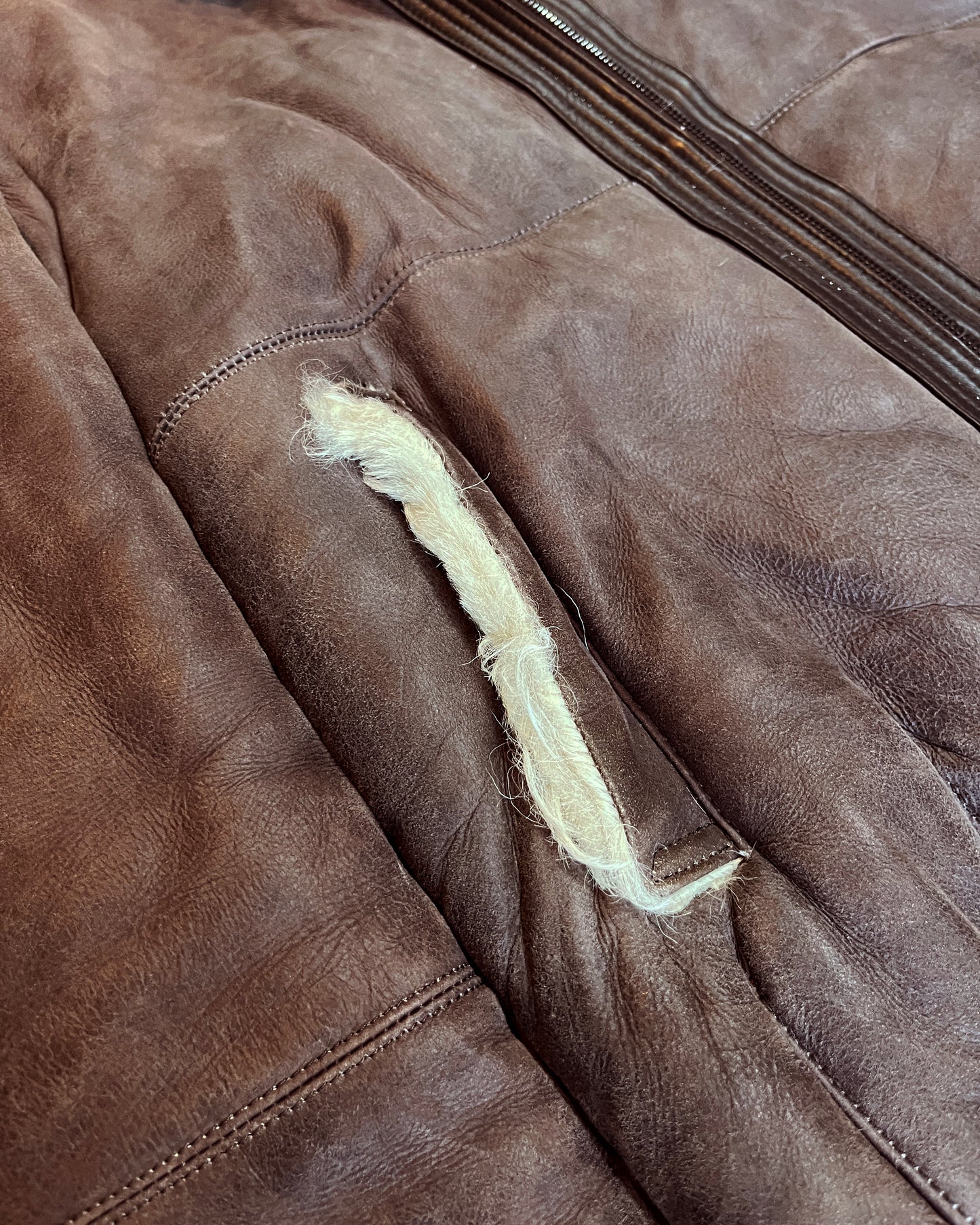 UNDERCOVER AW2005 “ARTS AND CRAFTS” SHEARLING MOUTON JACKET
