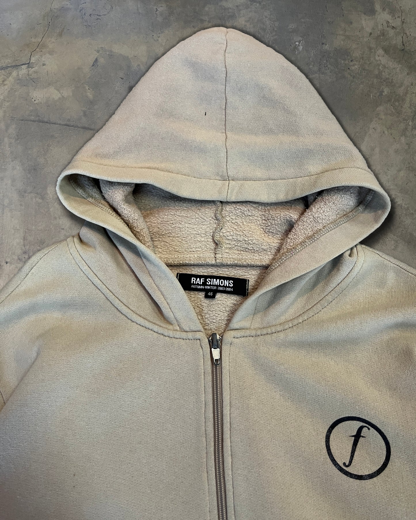 RAF SIMONS AW2003 FACTORY RECORDS HOODIE