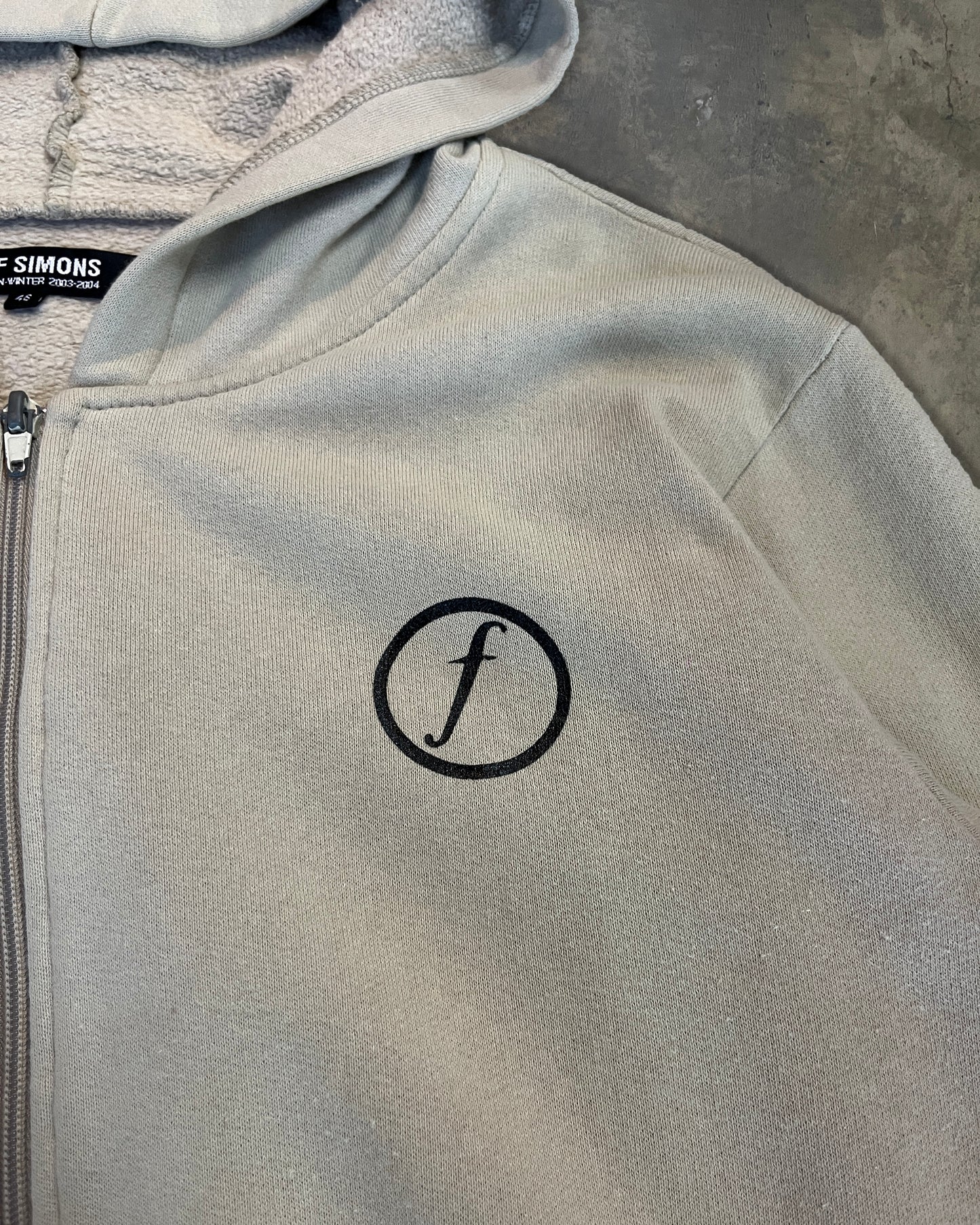RAF SIMONS AW2003 FACTORY RECORDS HOODIE