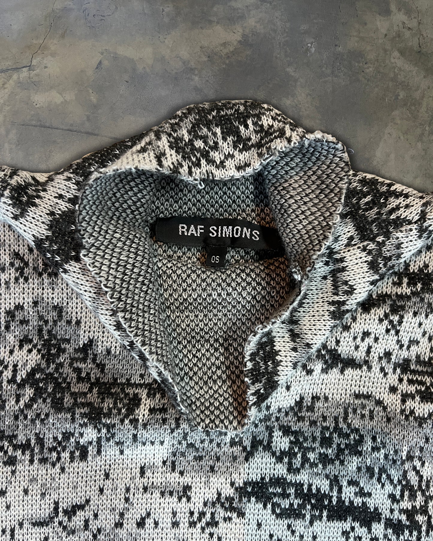 RAF SIMONS AW2002 “VIRGINIA CREEPER” OVERSIZED DIGICAMO TURTLENECK.