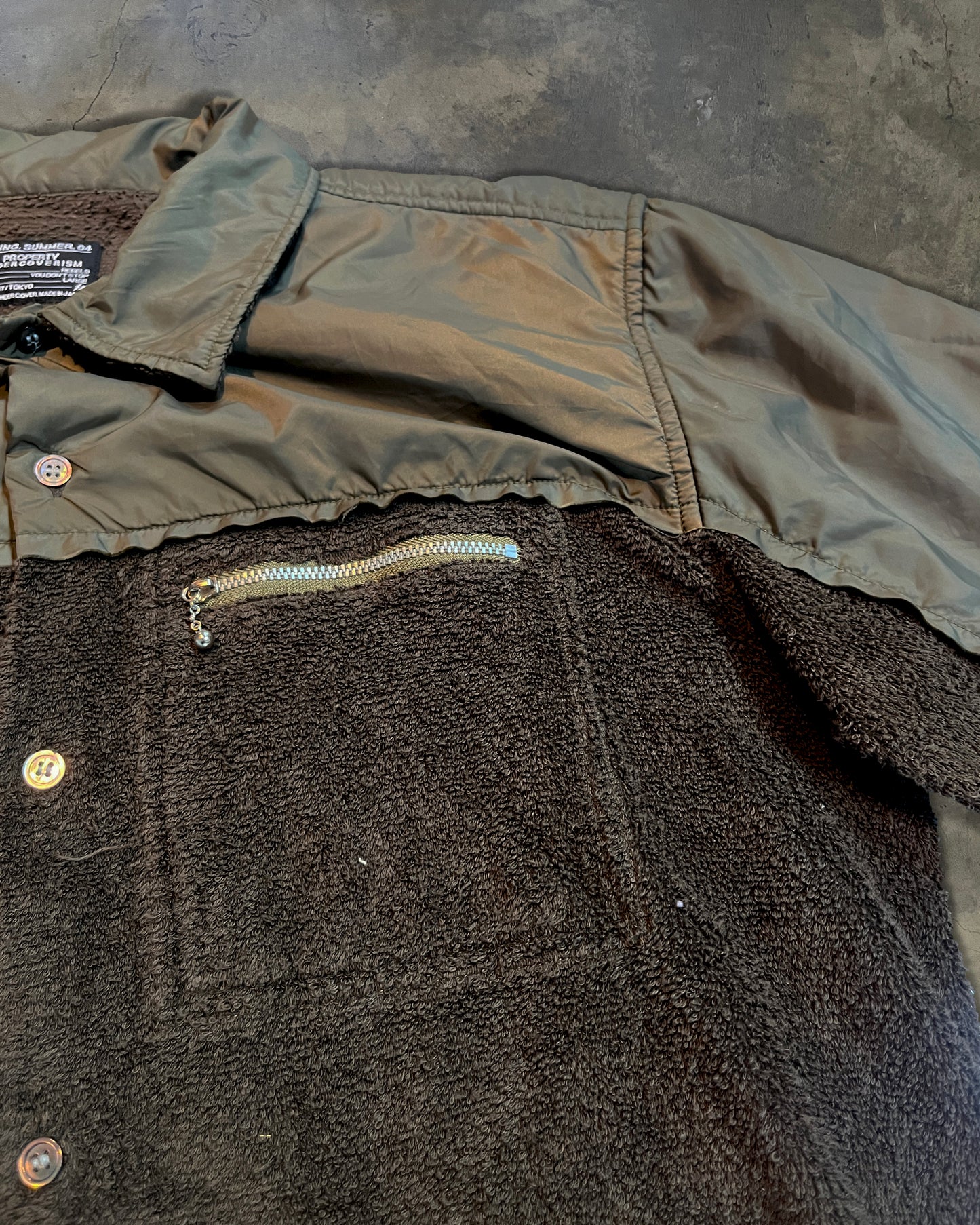 UNDERCOVER X FRAGMENT DESIGN SS2004 HYBRID BUTTON UP