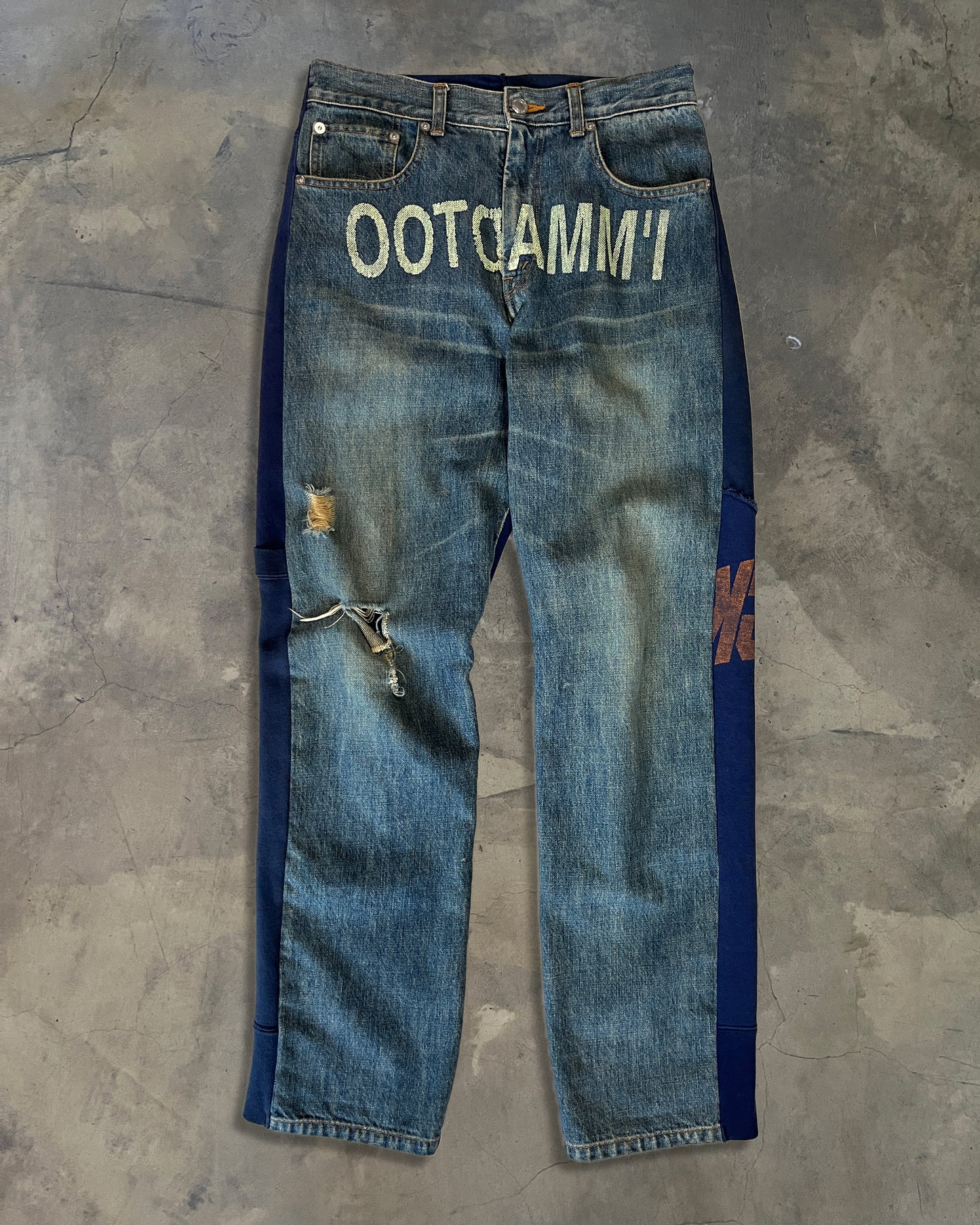 UNDERCOVER AW2002 "WITCHES CELL DIVISION" IMMADTOO HYBRID DENIM