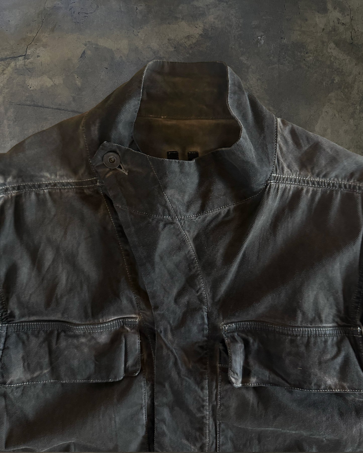 RICK OWENS DRKSHDW OVERDYED SLAVE JACKET