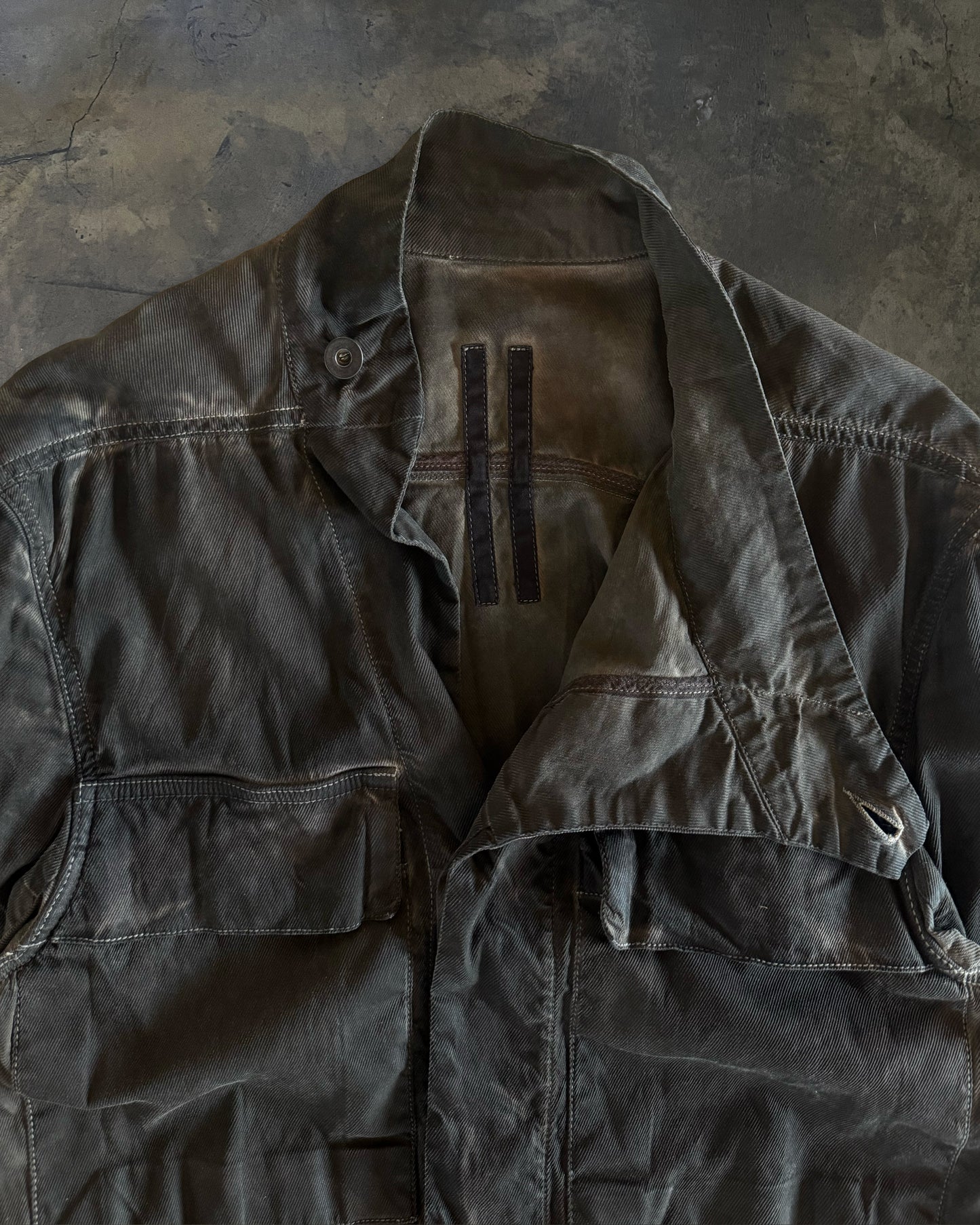 RICK OWENS DRKSHDW OVERDYED SLAVE JACKET