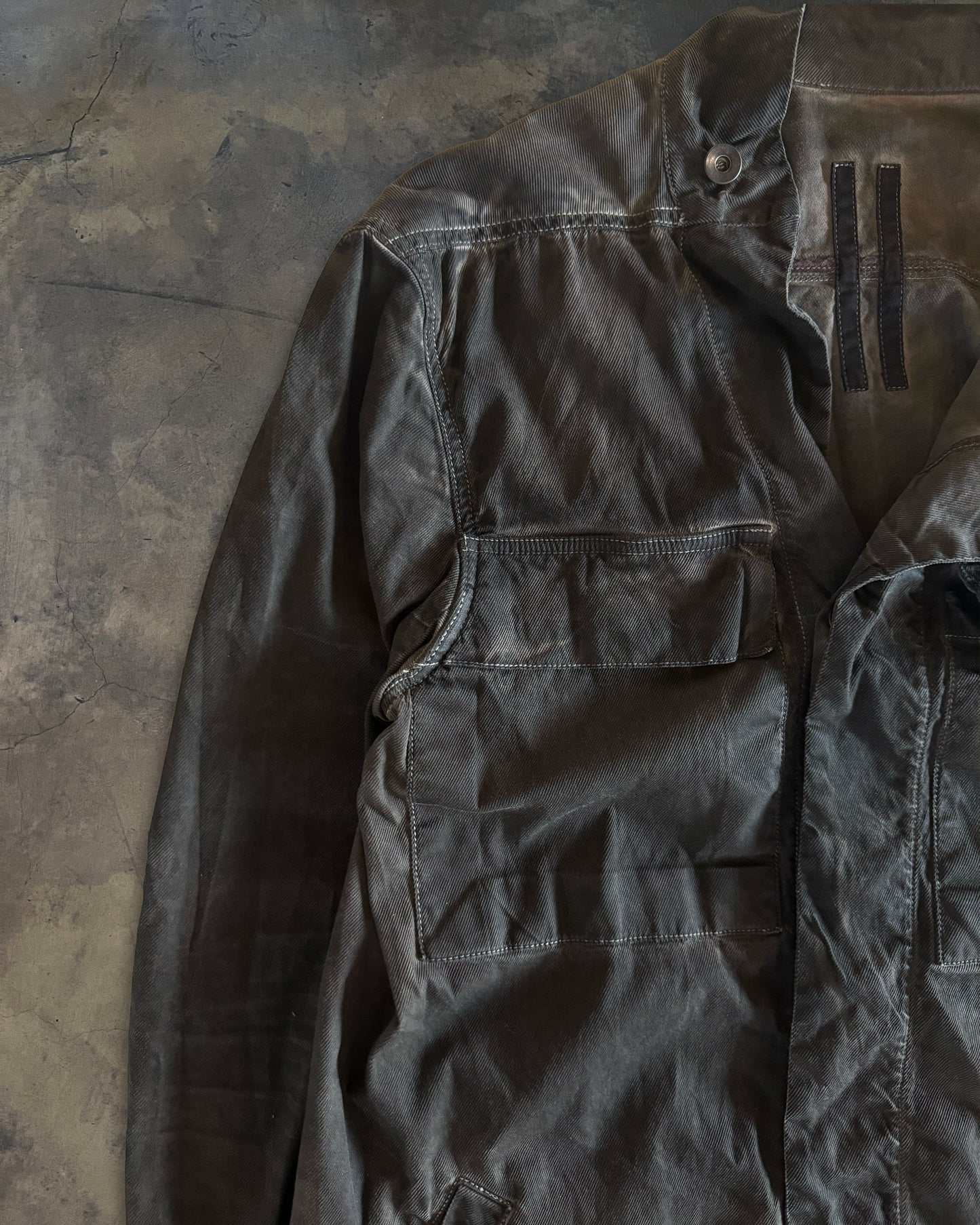 RICK OWENS DRKSHDW OVERDYED SLAVE JACKET
