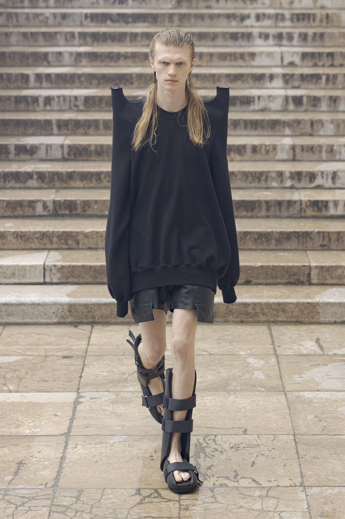 RICK OWEN RUNWAY LIDO SS2024 TEC SWEATER