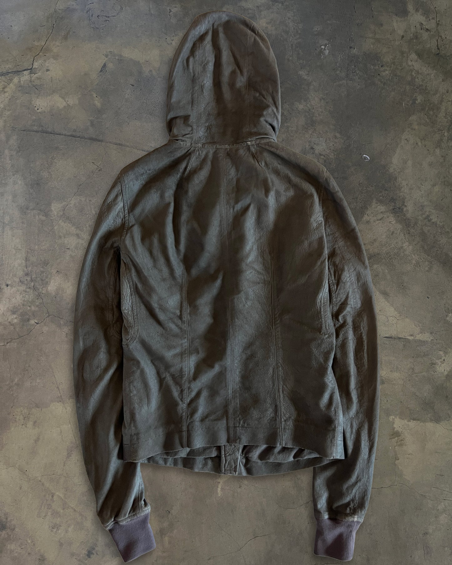 RICK OWENS FW2011 BLISTERED LAMBSKIN BULLET JACKET