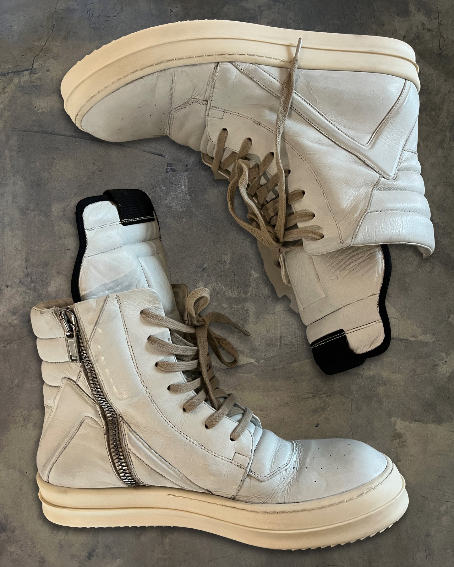 RICK OWENS FW24 "PORTERVILLE" GEOBASKETS