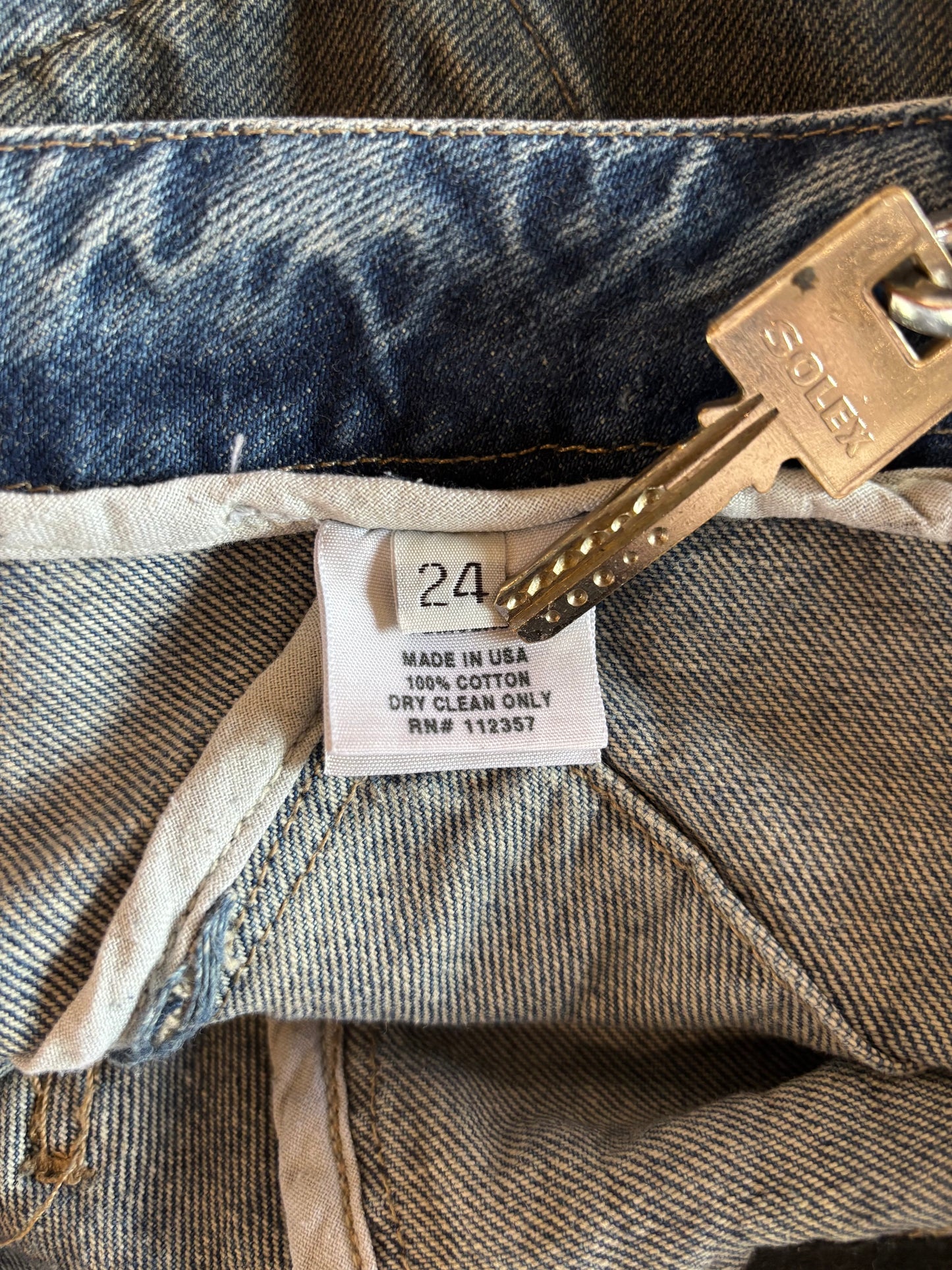 RICK OWENS SLAB WIDE LEG SPIRAL SEAM JEANS