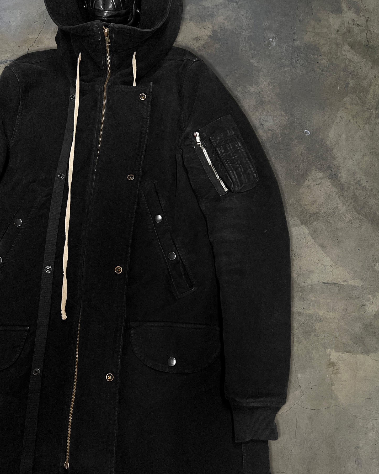 RICK OWENS DRKSHDW FW2014 "MOODY" HEAVY PARKA