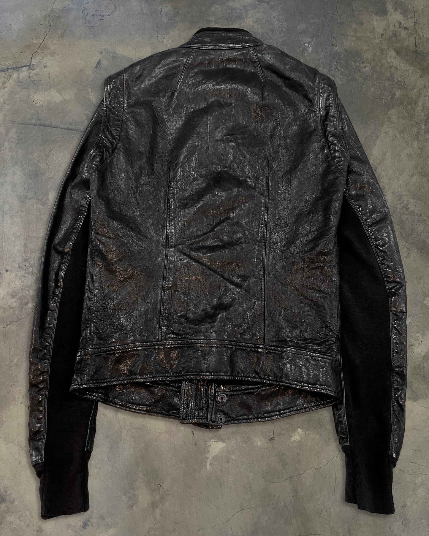 RICK OWENS FW08 "STAG" HAMMERED LAMB PILOT JACKET