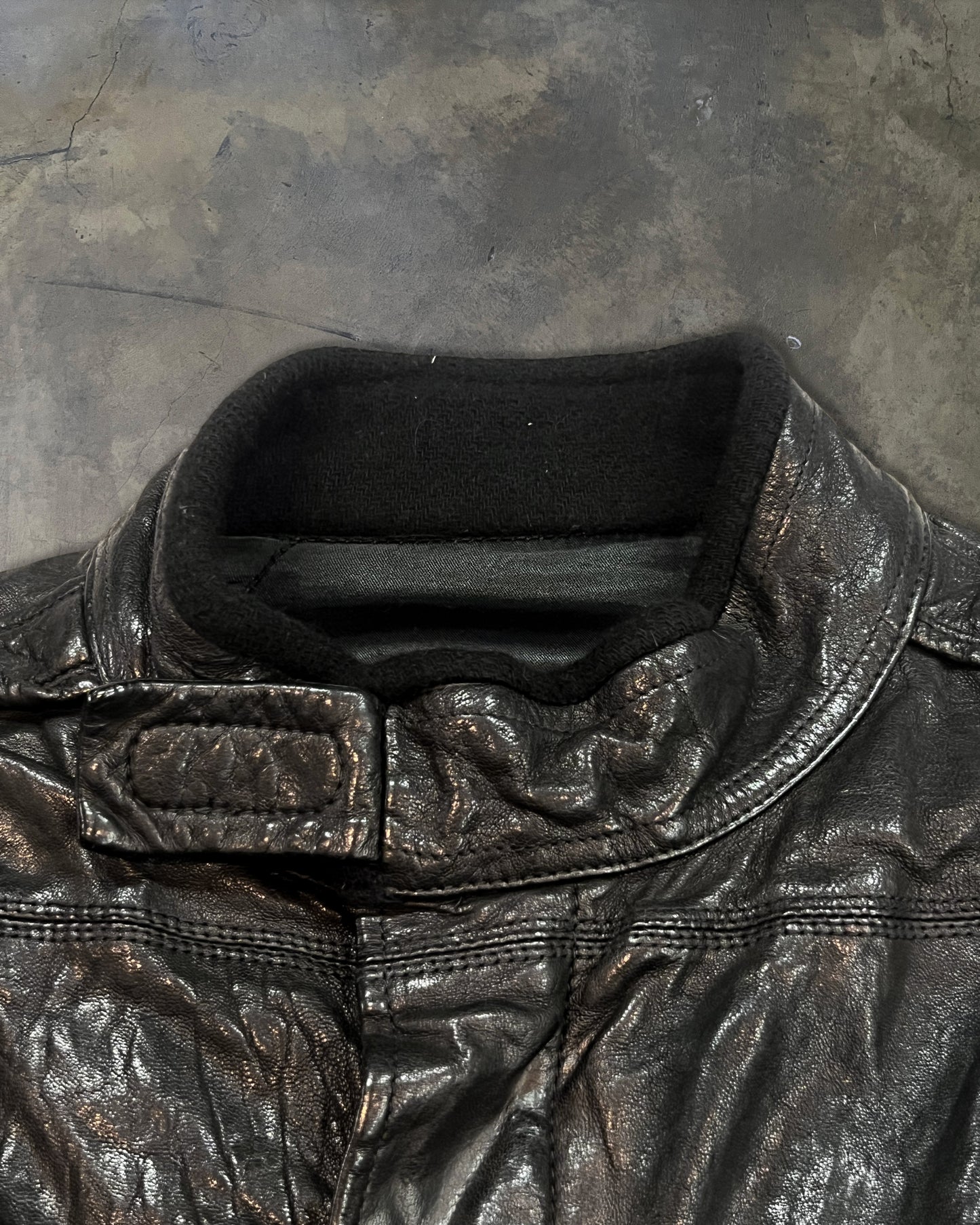RICK OWENS FW08 "STAG" HAMMERED LAMB PILOT JACKET
