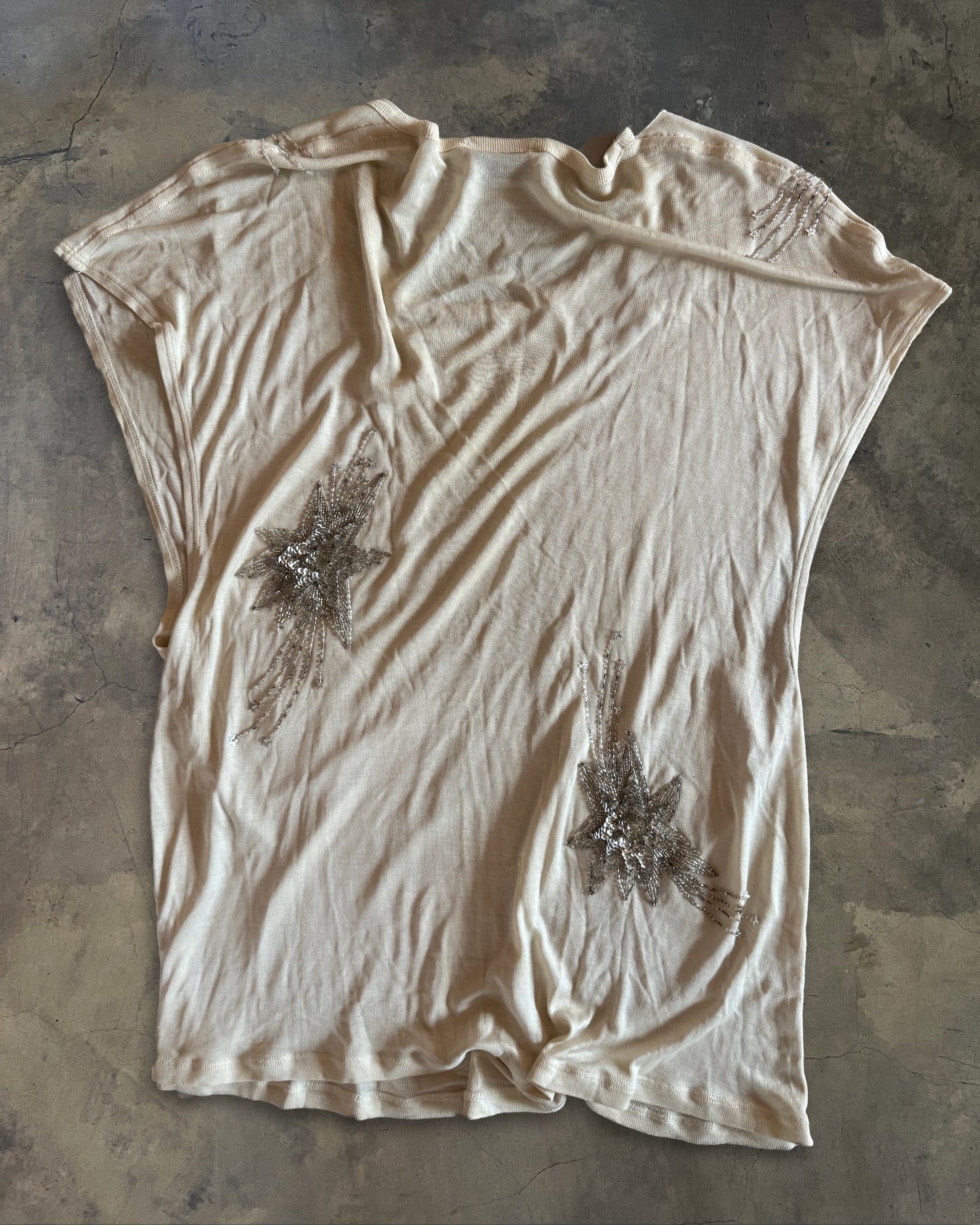 SAINT LAURENT SS2014 SHEER SEQUIN SHIRT
