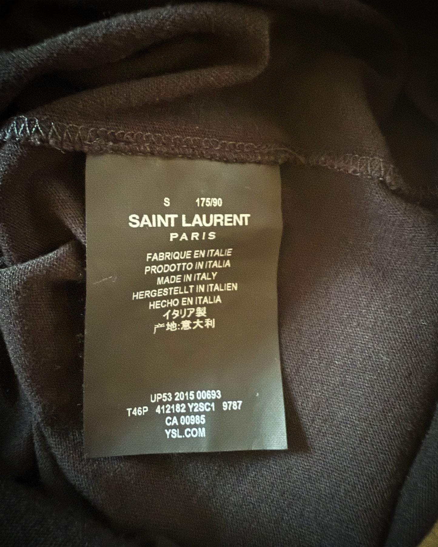 SAINT LAURENT 2016 BLACK STAR TEE