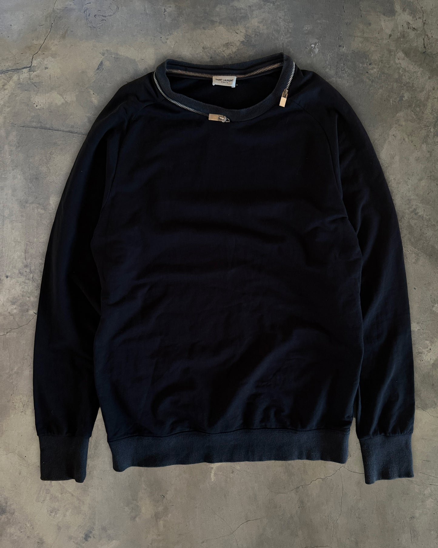 SAINT LAURENT PARIS FW2013 ZIPPER SWEATSHIRT