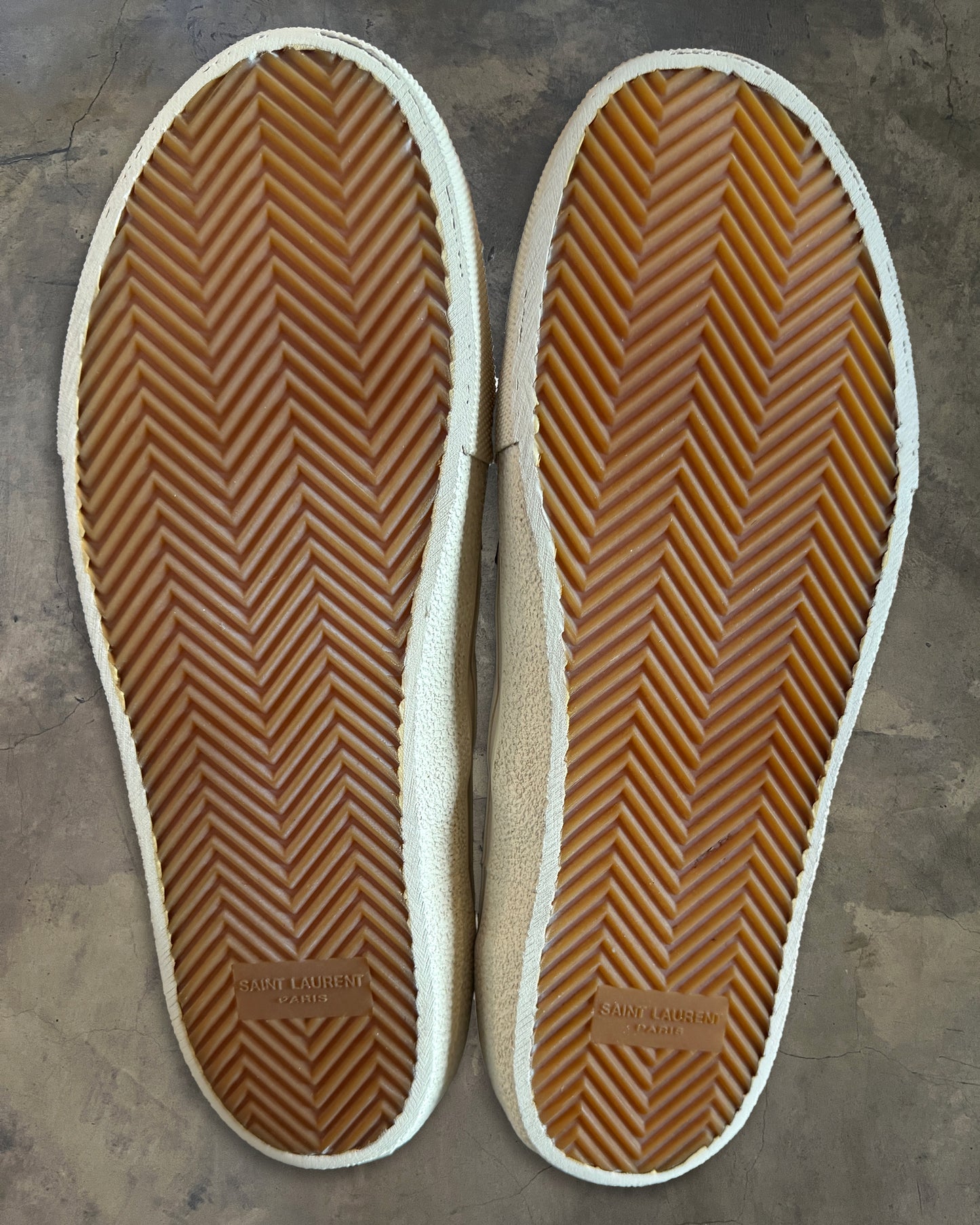 SAINT LAURENT ANIMAL PRINT SLIP-ONS