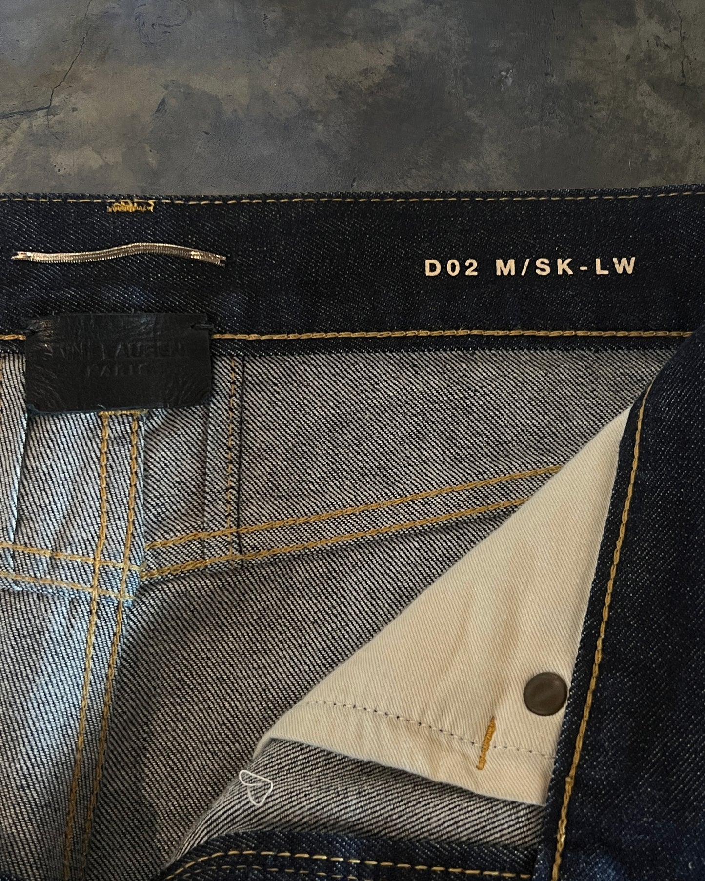 SAINT LAURENT PARIS AW2013 RAW DENIM D02