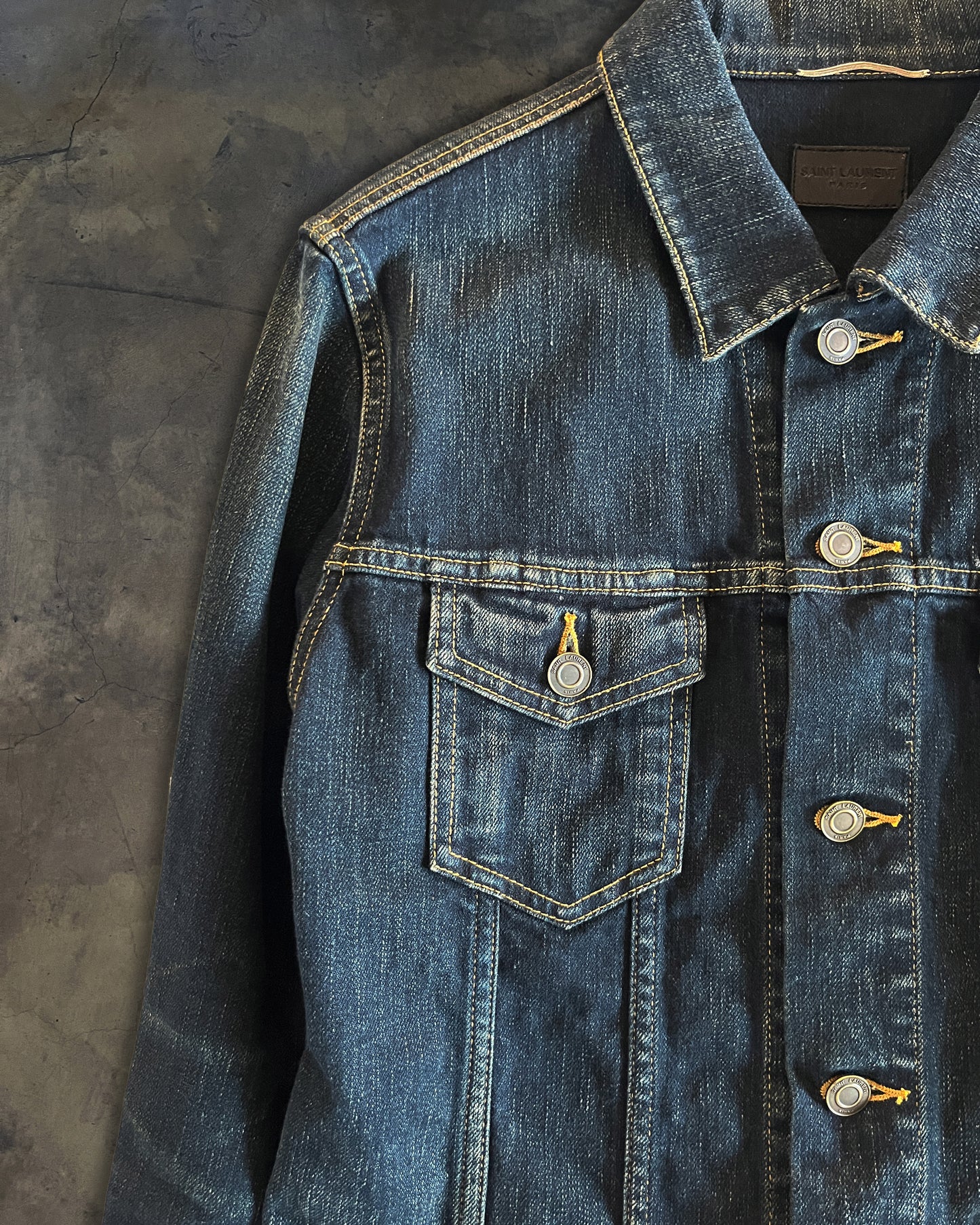 SAINT LAURENT FW2013 DEAD RAT EMBELLISHED DJ01 JACKET