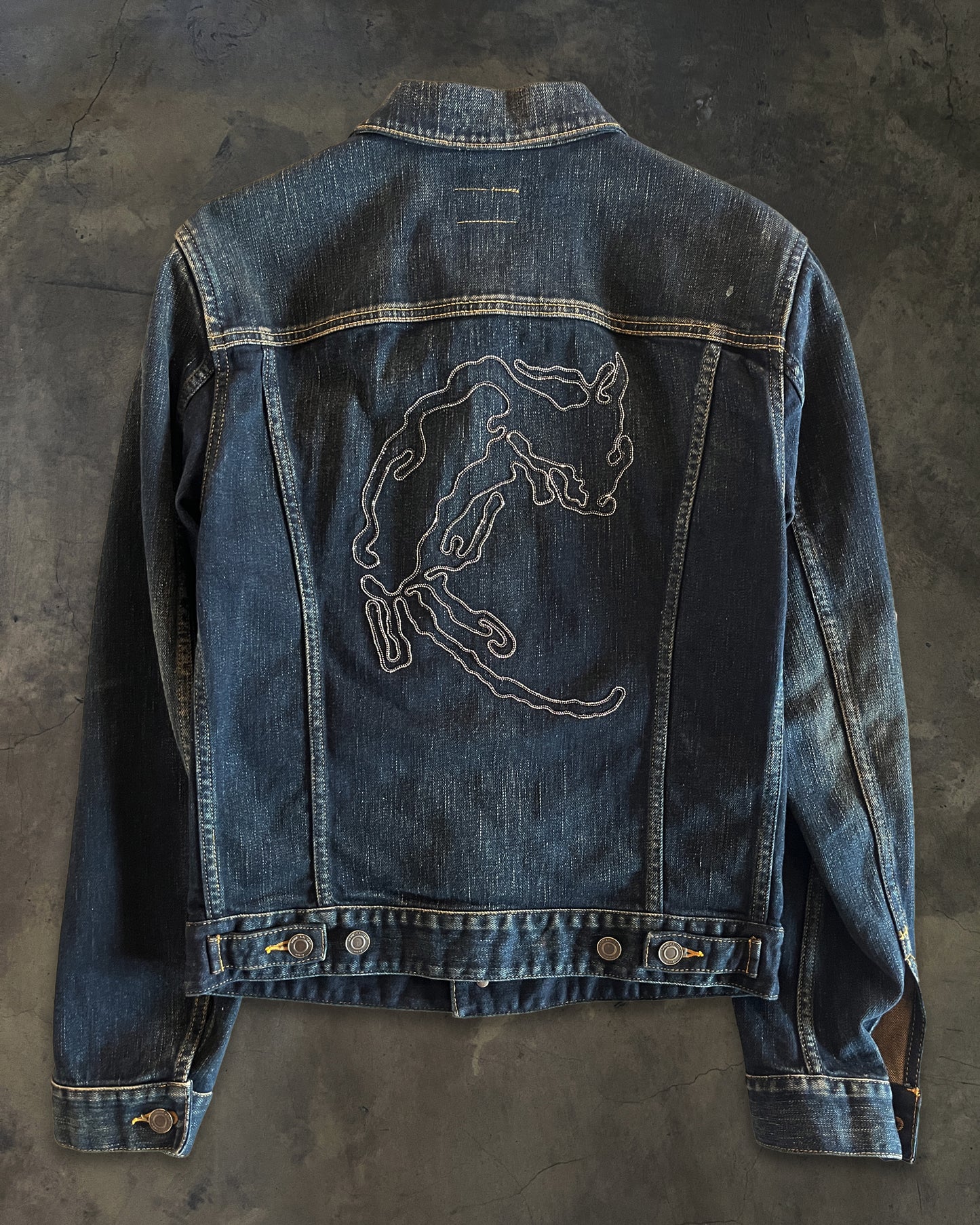 SAINT LAURENT FW2013 DEAD RAT EMBELLISHED DJ01 JACKET