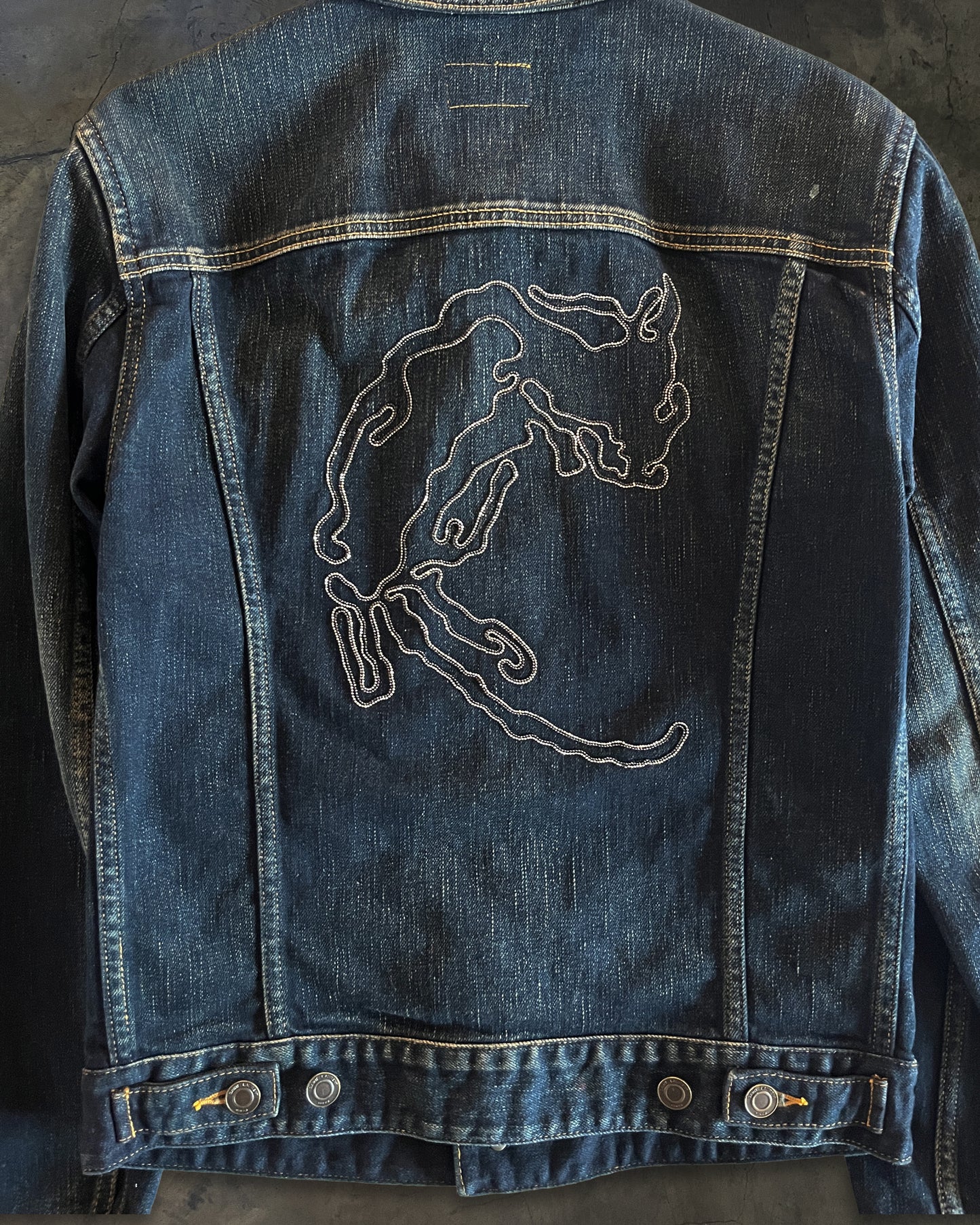 SAINT LAURENT FW2013 DEAD RAT EMBELLISHED DJ01 JACKET