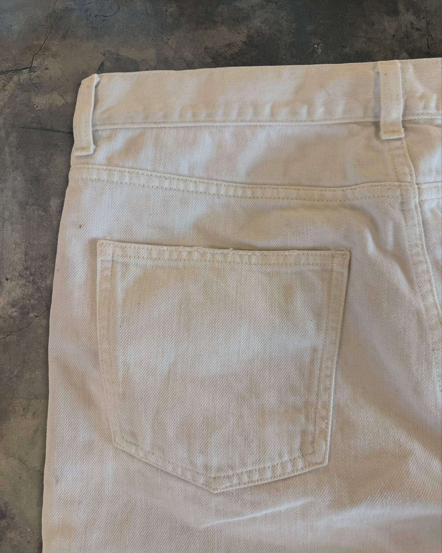 SAINT LAURENT SS2020 WHITE D12 DENIM